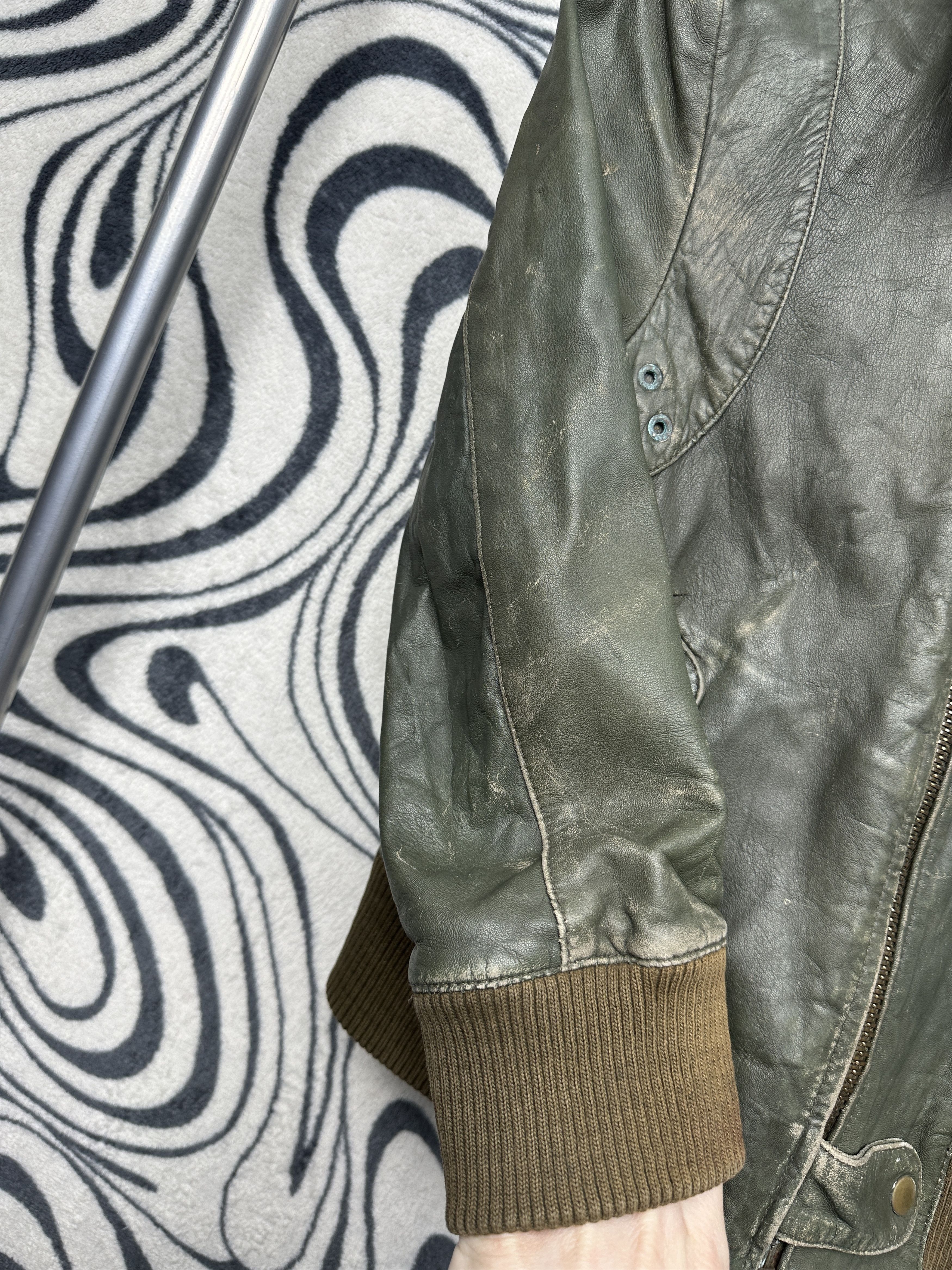 Allsaints Allsaints Vintage Womens Distressed Leather Jacket Size M / US 6-8 / IT 42-44 - 12 Thumbnail