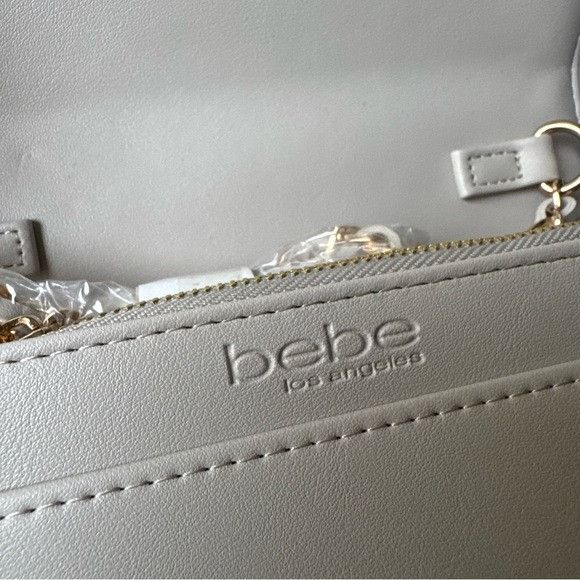Bebe NWT BEBE SOPHIA CROSSBODY SMALL CHALK Size ONE SIZE - 7 Thumbnail