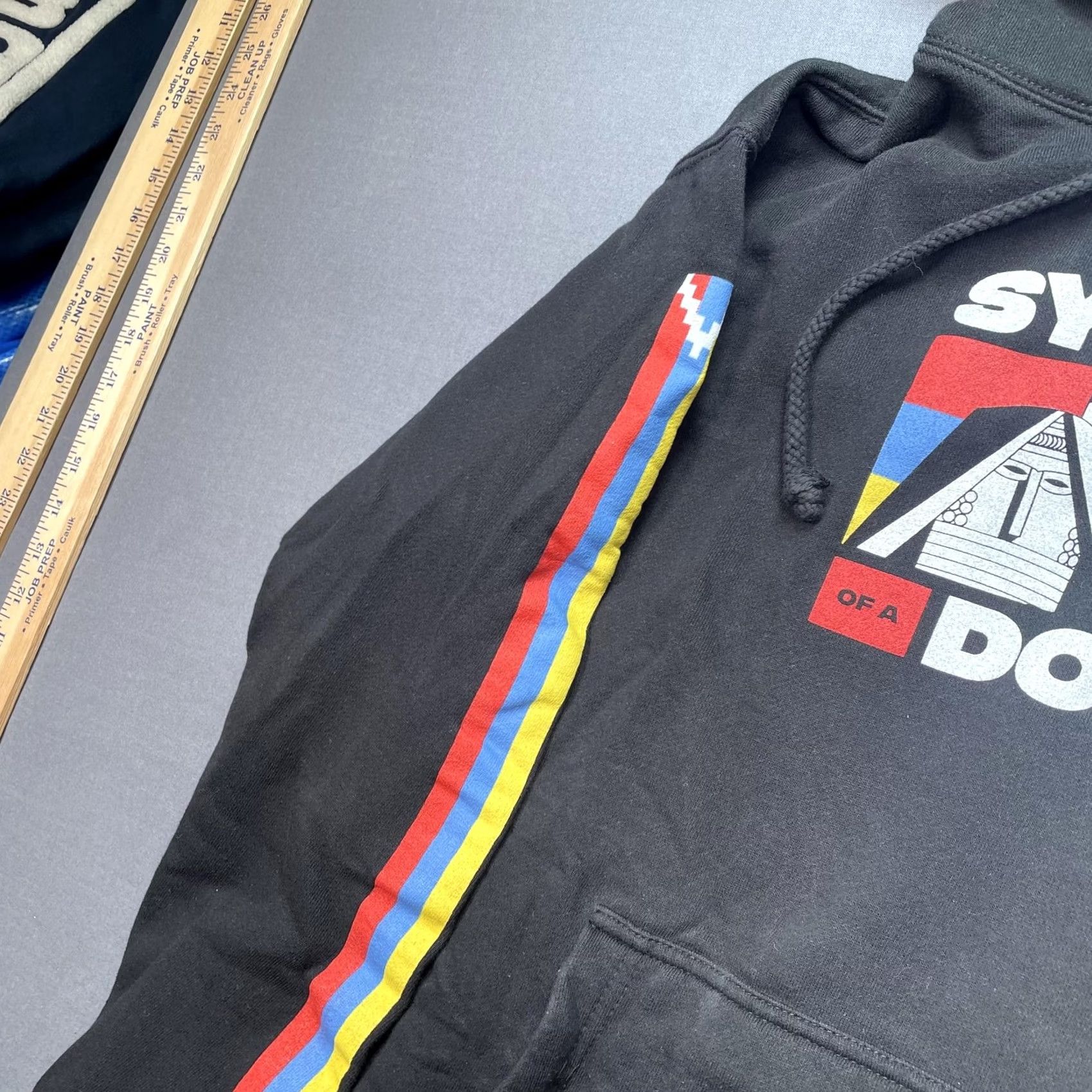 Vintage System Of A Down Hoodie Mens Small Black Armenia Flag Graphic Fleece Pullover Size US S / EU 44-46 / 1 - 2 Thumbnail