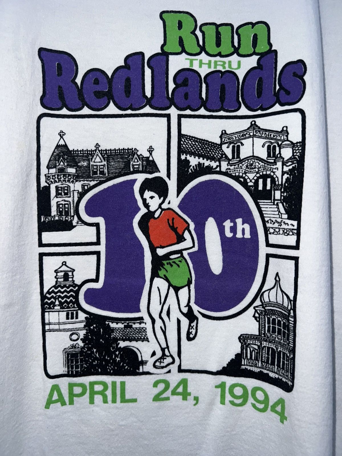 Vintage Vintage Run Redlands 90s T-Shirt Size US L / EU 52-54 / 3 - 2 Thumbnail