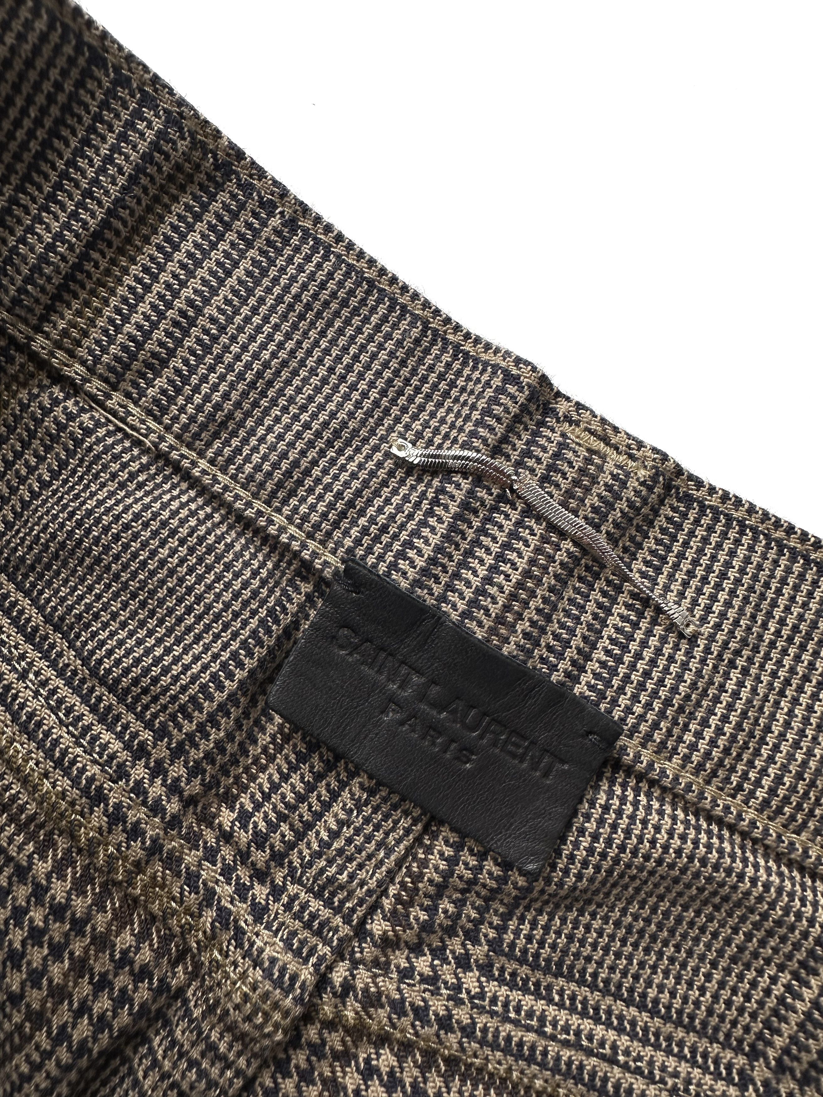Saint Laurent Paris Saint Laurent D24 Checkered plaid pants Size US 28 / EU 44 - 10 Thumbnail