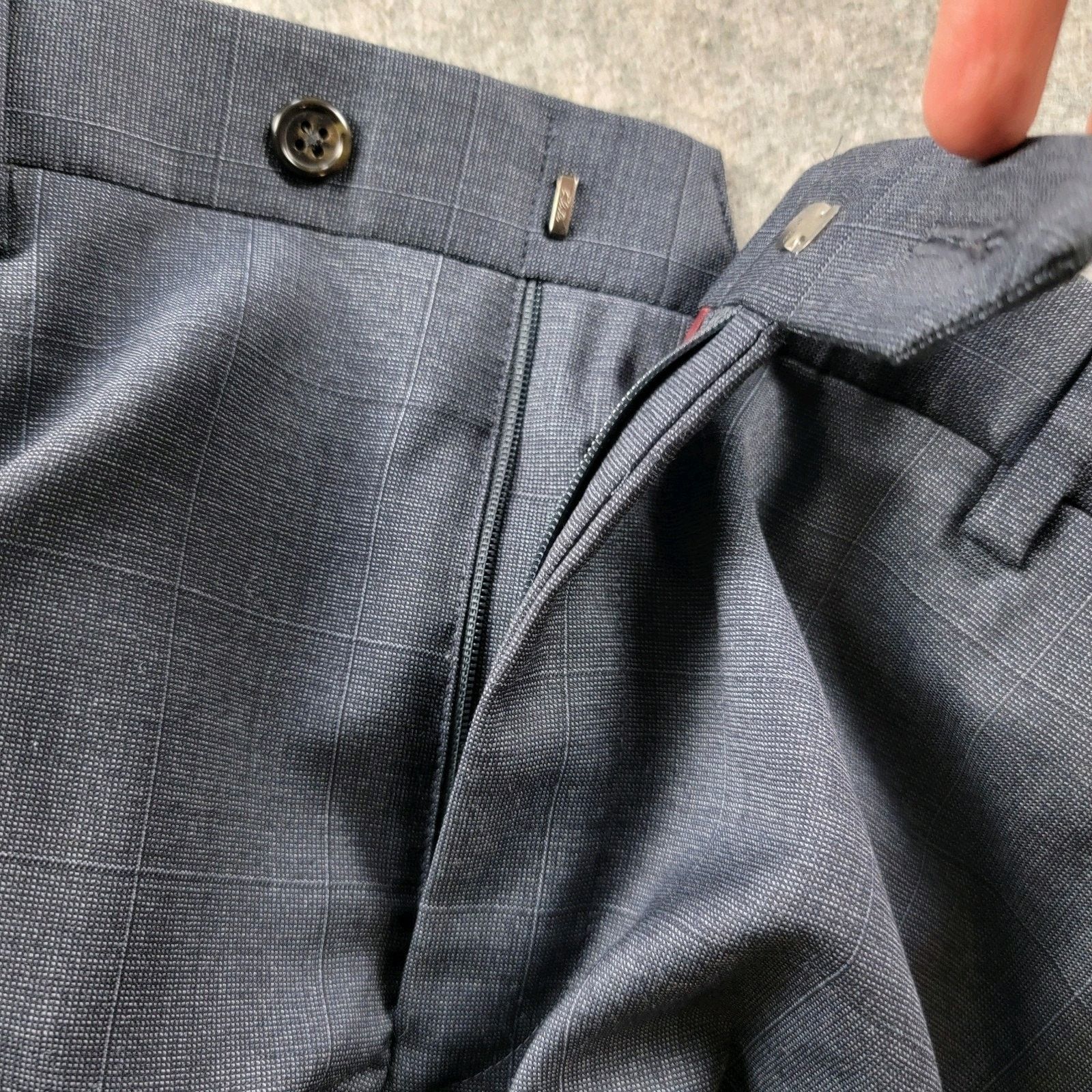 Todd Snyder Todd Snyder Windowpane Wool Trouser Suit Pants Size US 40 / EU 56 - 10 Thumbnail