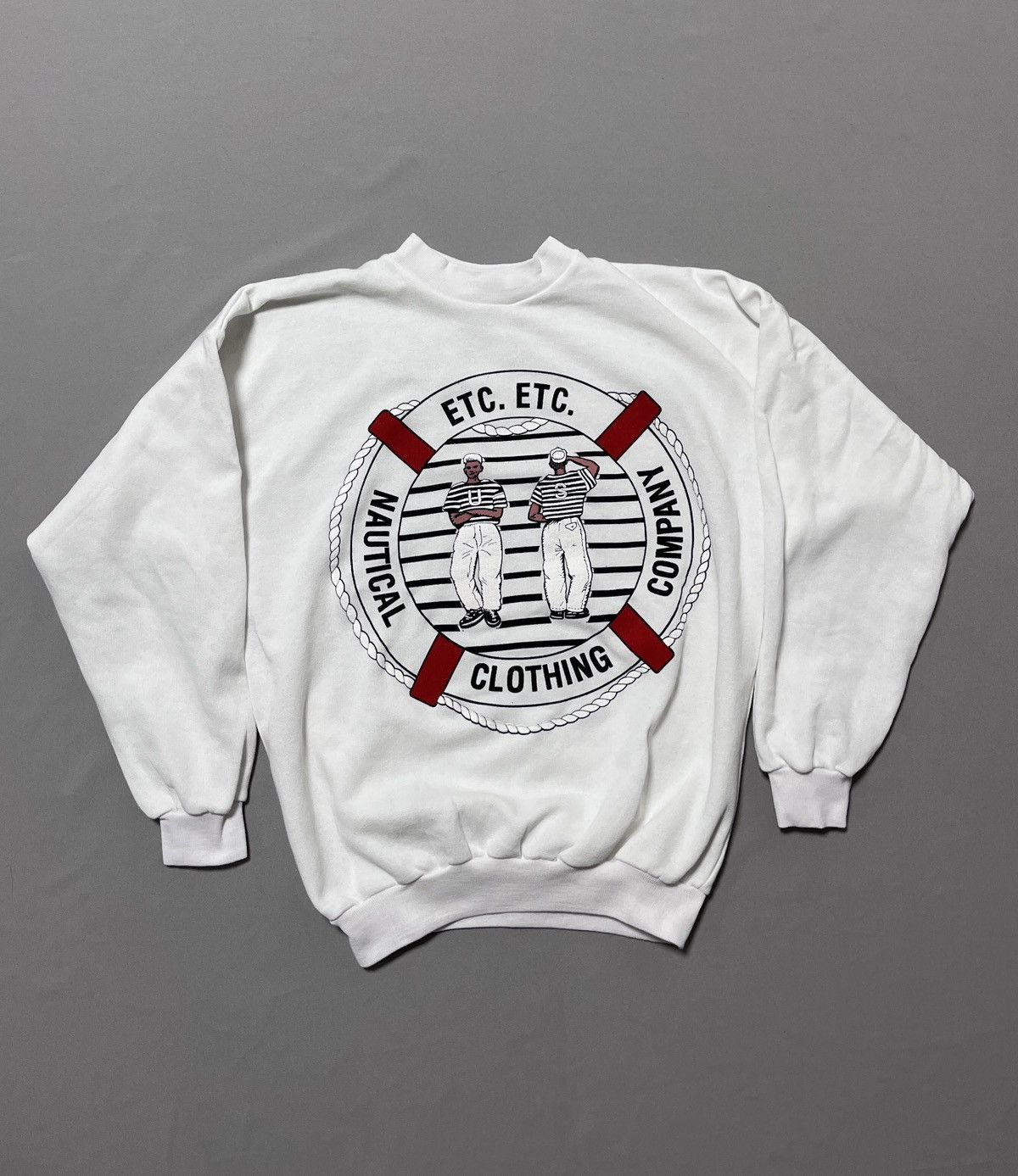 Nautica Vintage Sailors ETC Nautical Clothing Company Sweatshirt Size US L / EU 52-54 / 3 - 1 Thumbnail