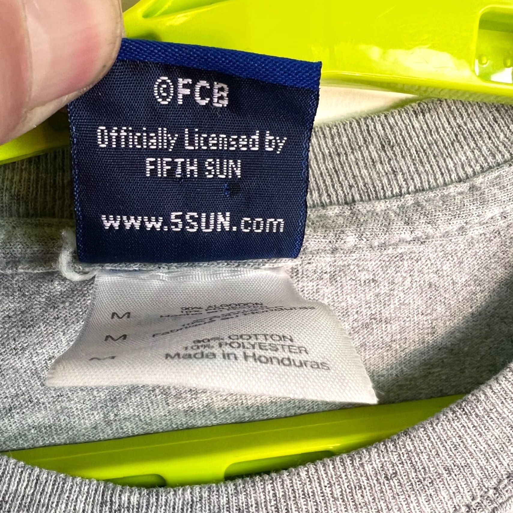 Vintage FCB Barcelona Spain Soccer T Shirt Adult Size M Gray Graphic Tee Size US M / EU 48-50 / 2 - 7 Thumbnail