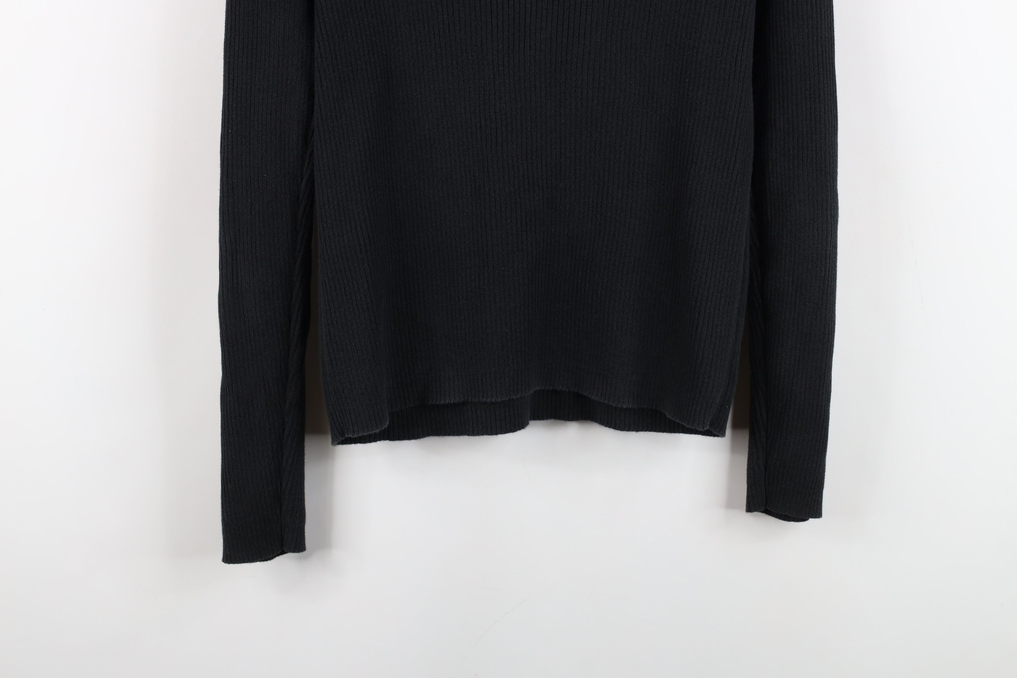 Gap Vintage 90s Gap Blank Ribbed Knit Turtleneck Sweater Black Size M / US 6-8 / IT 42-44 - 11 Thumbnail