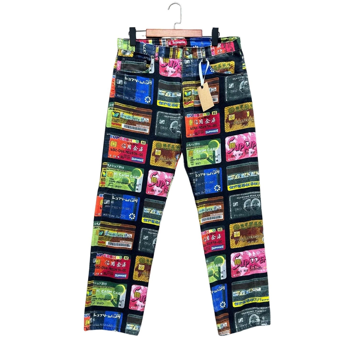 Supreme Supreme Credit Card Print Denim Jeans Size 32 Size US 32 / EU 48 - 1 Thumbnail