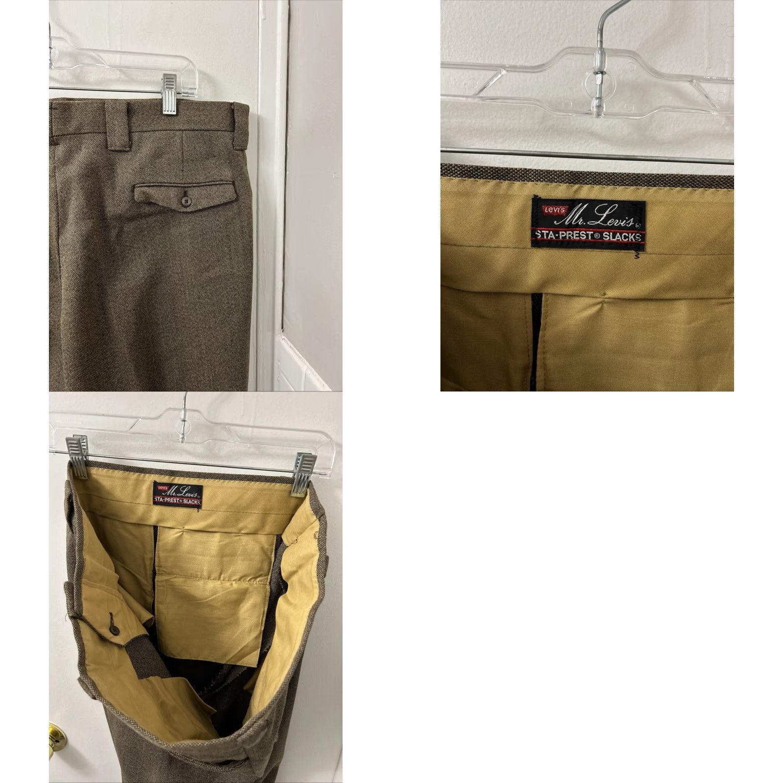 Levi's VINTAGE Levi's Sta Prest Slacks Pants Mens Sz 38x29 Brown Mr Levi's Trousers Size US 38 / EU 54 - 8 Thumbnail