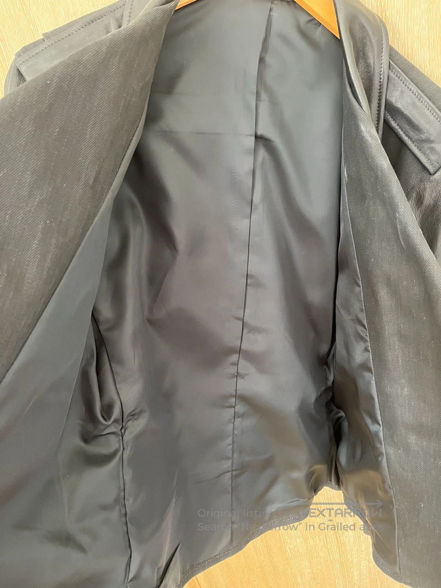 Vintage Vintage J24 Sheepskin Denim Leather Jacket. Size US M / EU 48-50 / 2 - 6 Thumbnail