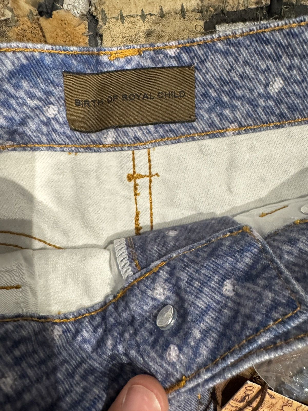 Birth of Royal Child Birth Of Royal Child 20K Swarovski Diamond 3D Printing Jeans Size US 30 / EU 46 - 3 Thumbnail