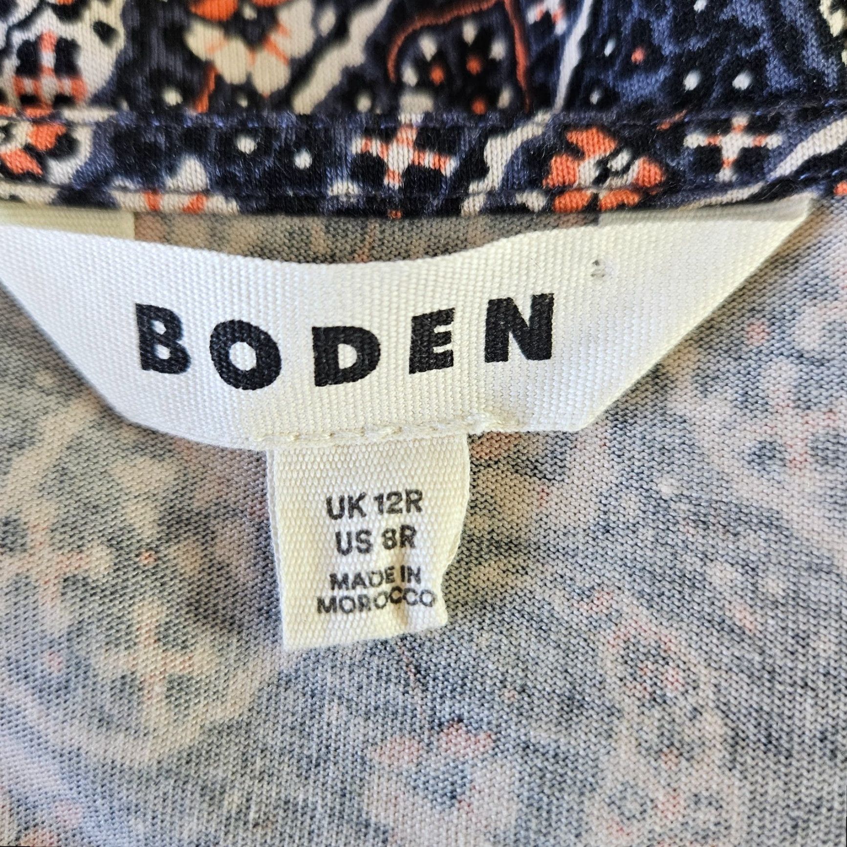 Boden Boden Womens Sweetheart Jersey Mini Dress Sz 8 Blue Paisley Long Sleeve Size M / US 6-8 / IT 42-44 - 5 Thumbnail