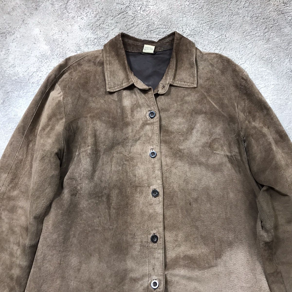 Japanese Brand VINTAGE Y2K SUEDE JACKET JAPAN CASUAL STREETWEAR 90s Size L / US 10 / IT 46 - 3 Thumbnail
