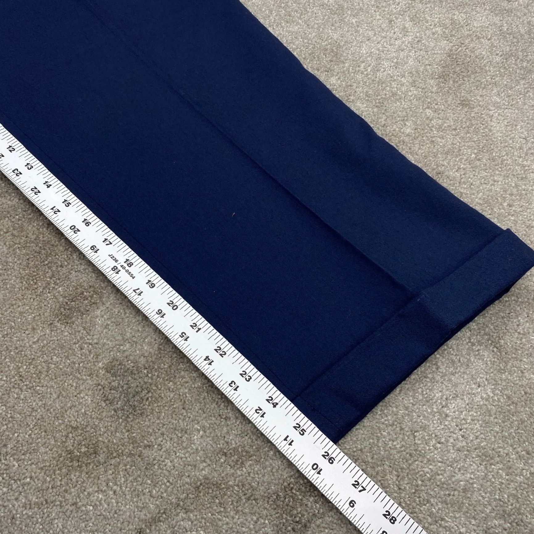 Vintage Knightsbridge Pants NWT Mens 40x26 Blue Flat Front Cotton Blend Chinos 7184 Size US 40 / EU 56 - 7 Thumbnail