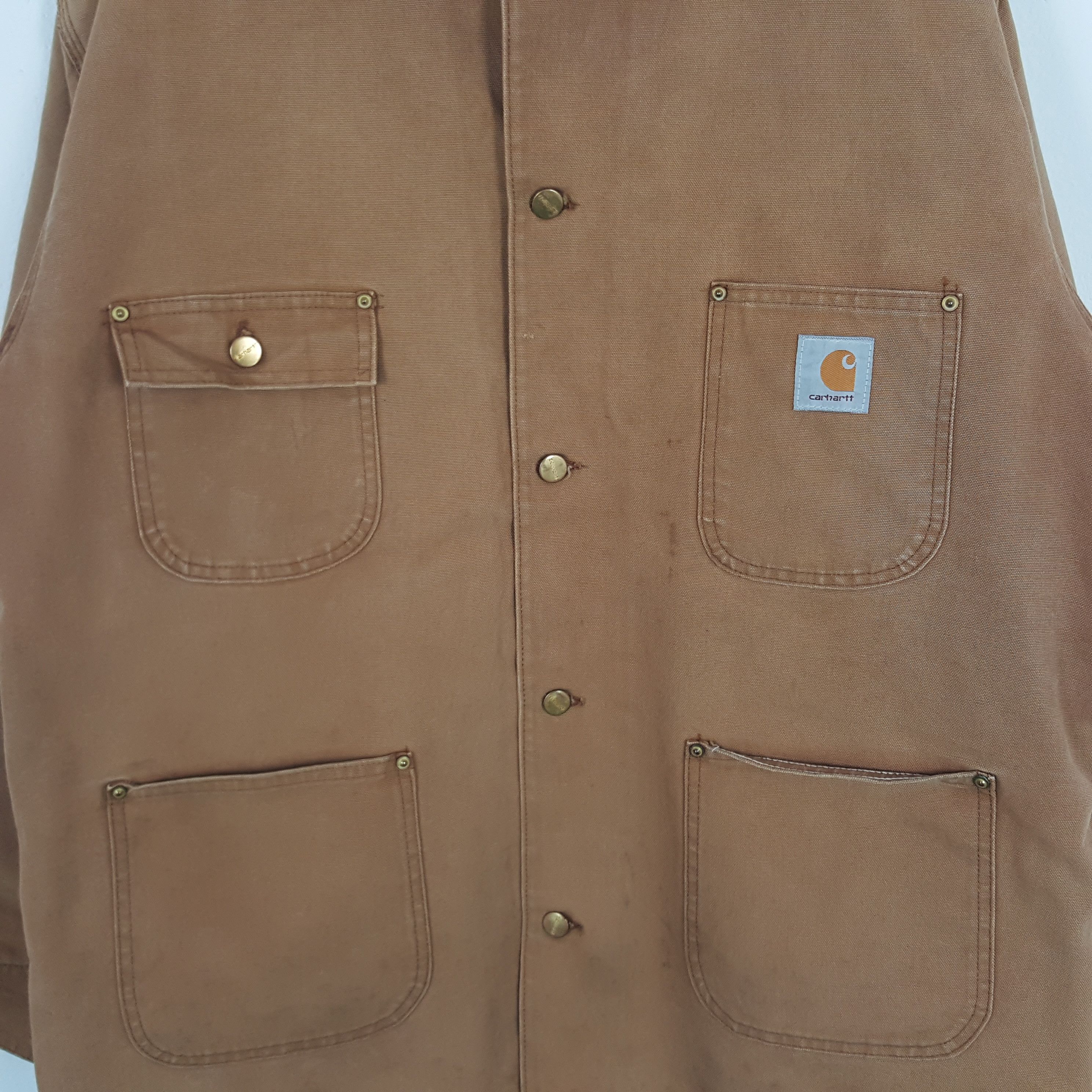 Carhartt × Vintage Vintage Carhartt American Workwear Detroit Jacket Size US XXL / EU 58 / 5 - 2 Thumbnail