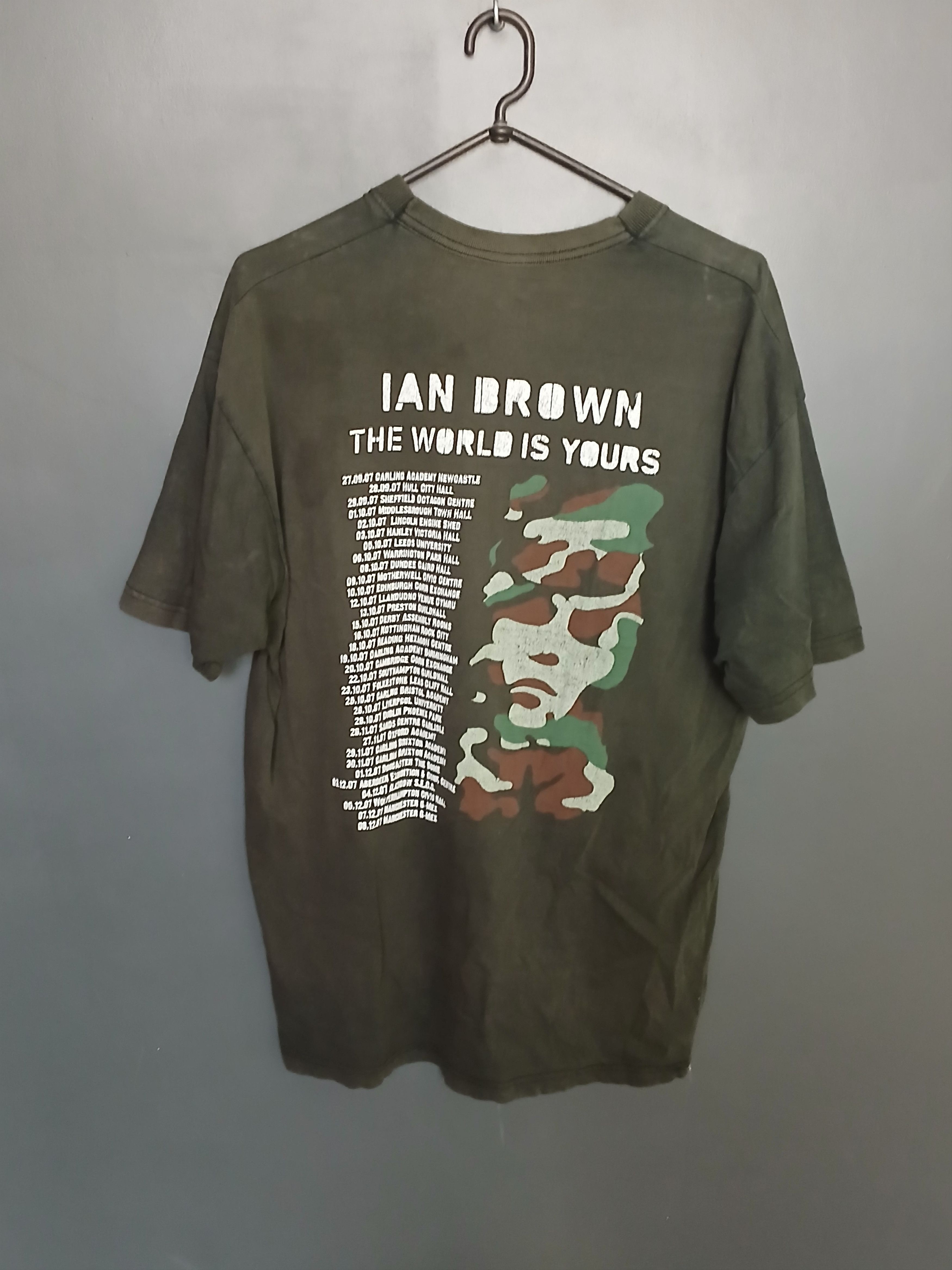 Band Tees × Vintage Vintage 2007 Ian Brown The World Is Yours T-Shirt Size US L / EU 52-54 / 3 - 2 Thumbnail