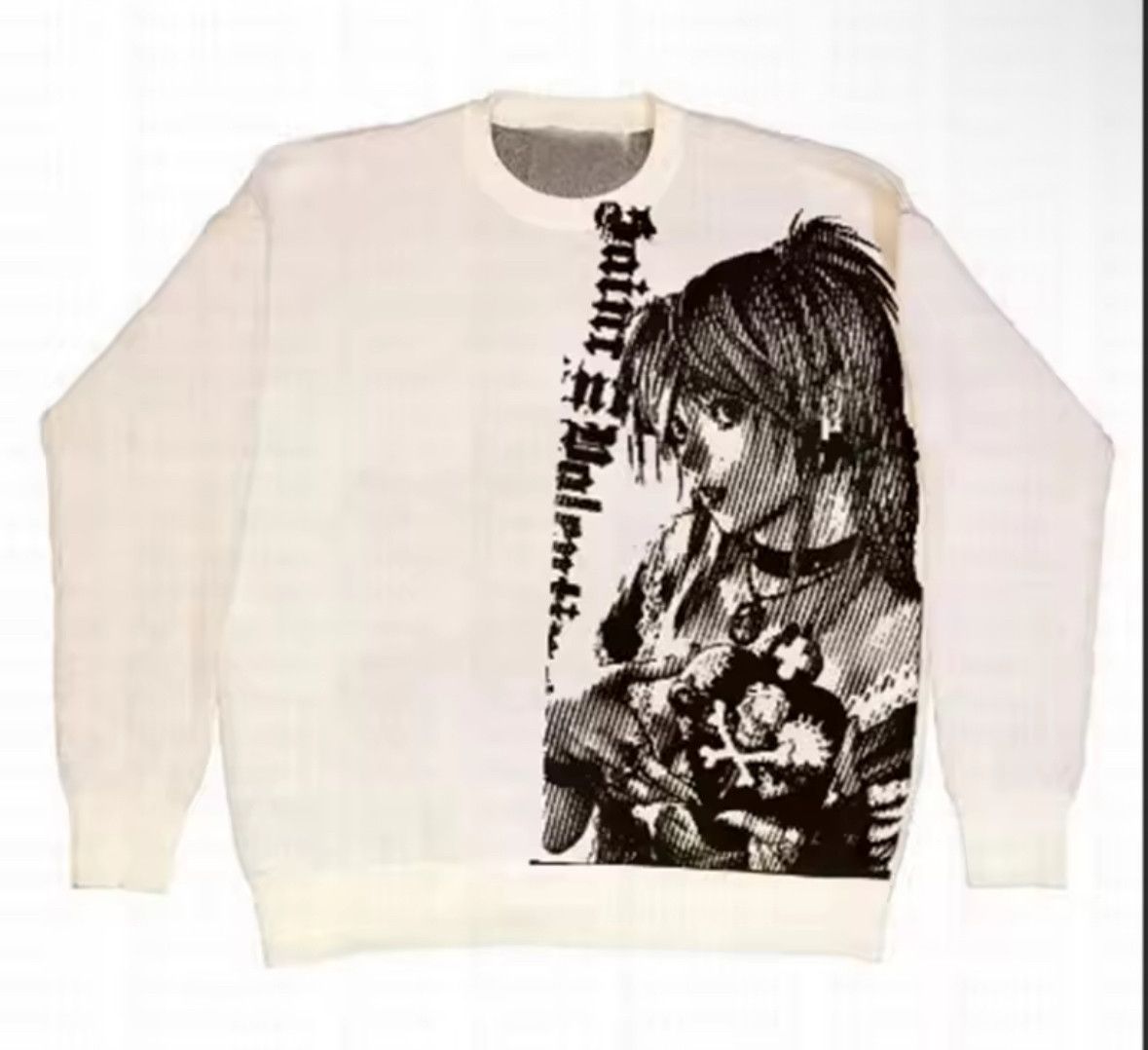 Other Street Vintage Retro Anime Girl Jacquard Knitwear Size US L / EU 52-54 / 3 - 1 Thumbnail