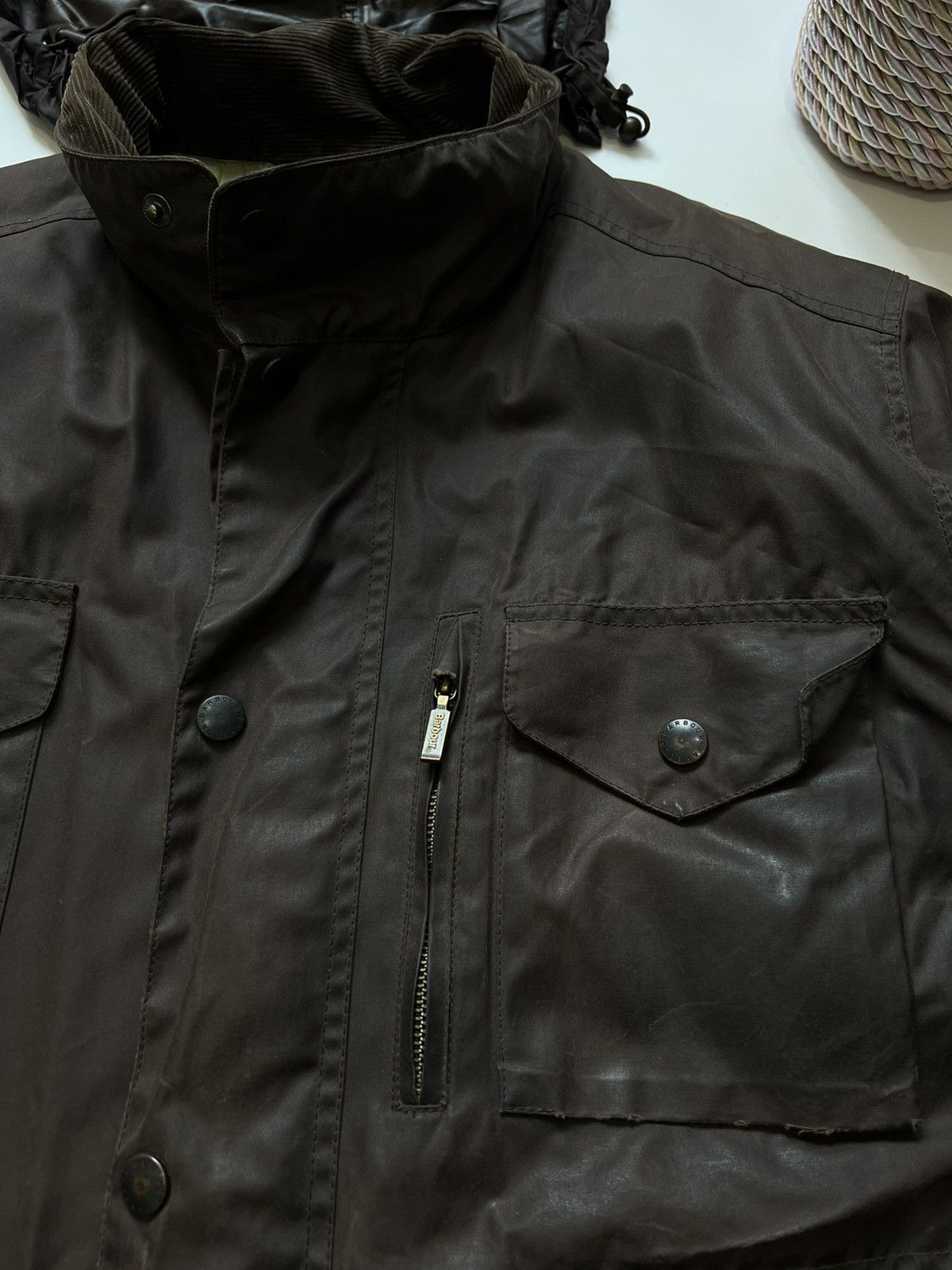 Barbour Barbour Brown Waxed Jacket Sapper Vintage Size US XL / EU 56 / 4 - 4 Thumbnail