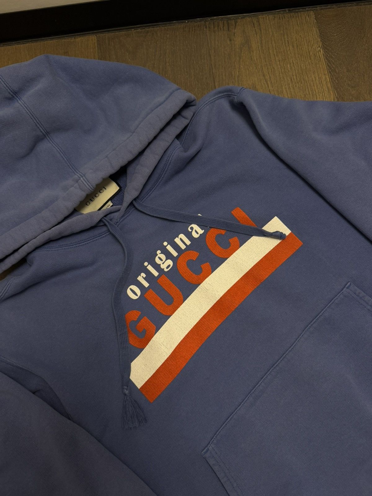 Gucci Gucci Blue Logo Hoodie Size US S / EU 44-46 / 1 - 2 Thumbnail