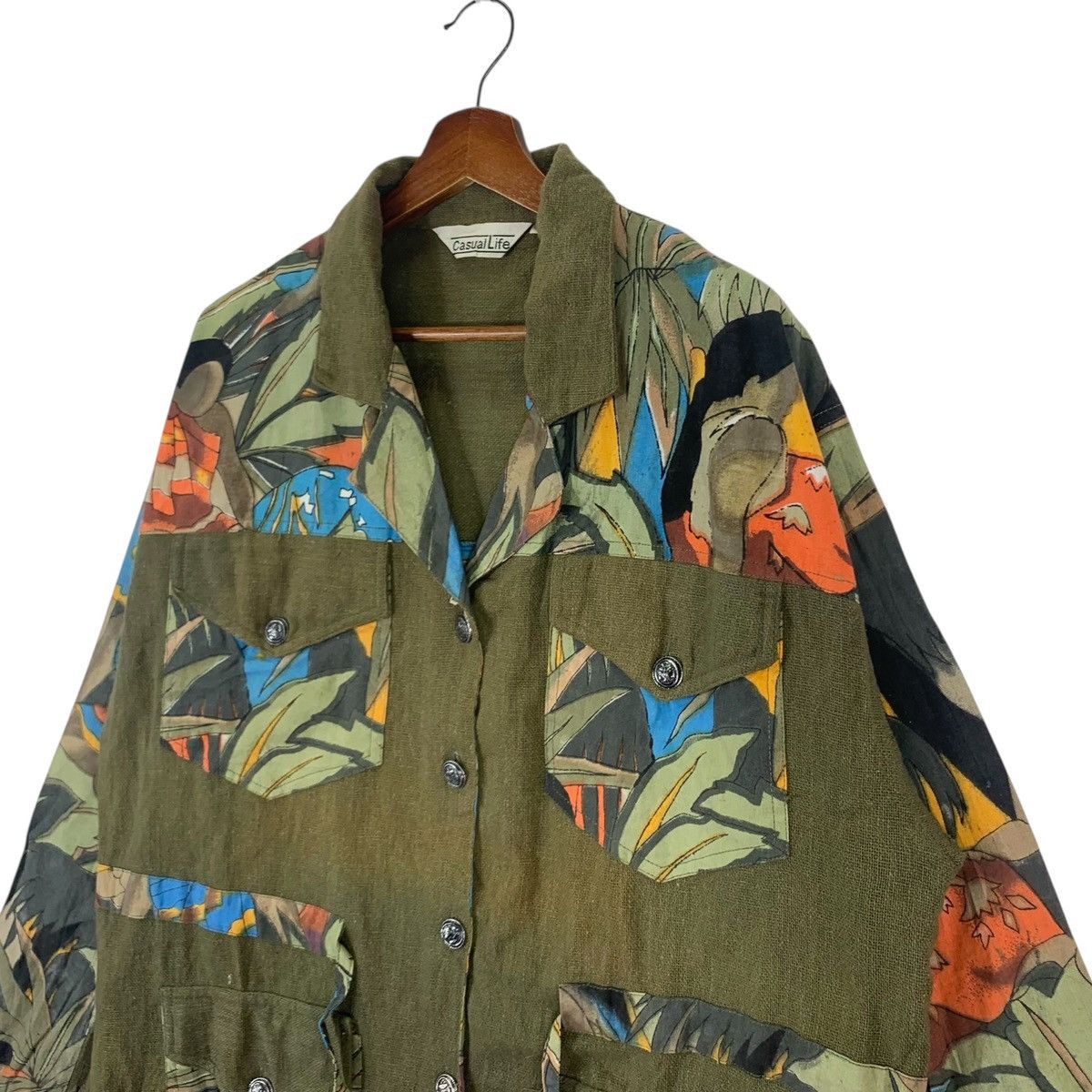 Japanese Brand × Vintage Vintage Japanese Brand Casual Life Printed Button Jacket Size US M / EU 48-50 / 2 - 4 Thumbnail