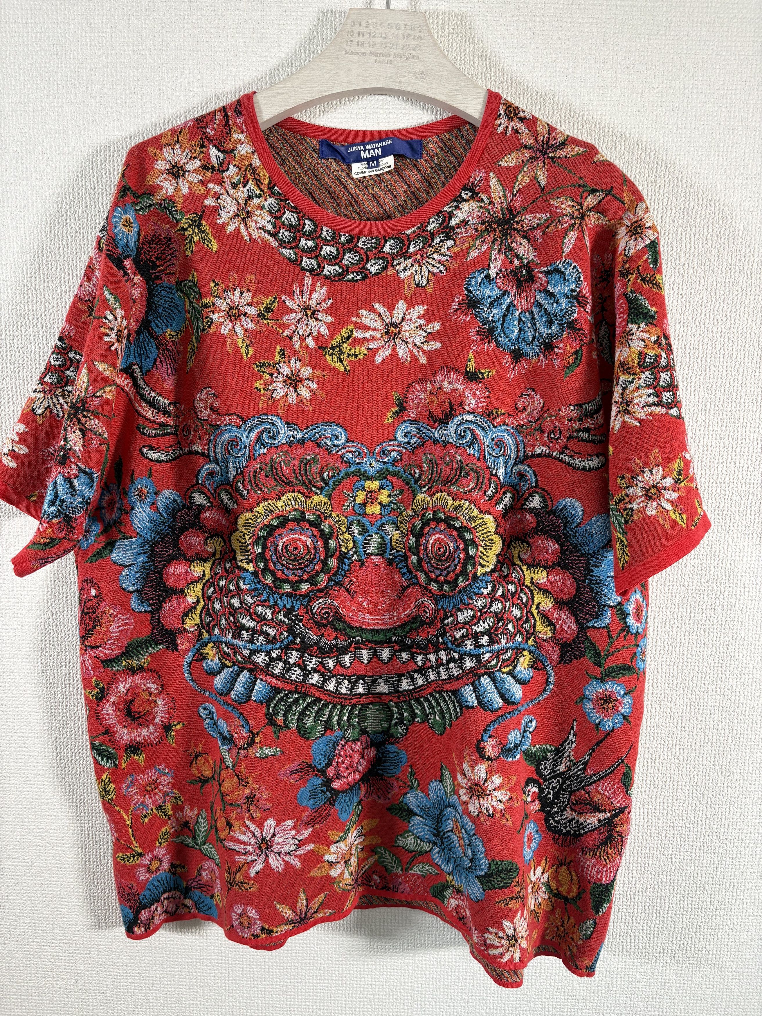 AD2021 JUNYA WATANABE MAN Indonesian Pattern Knit T-shirt