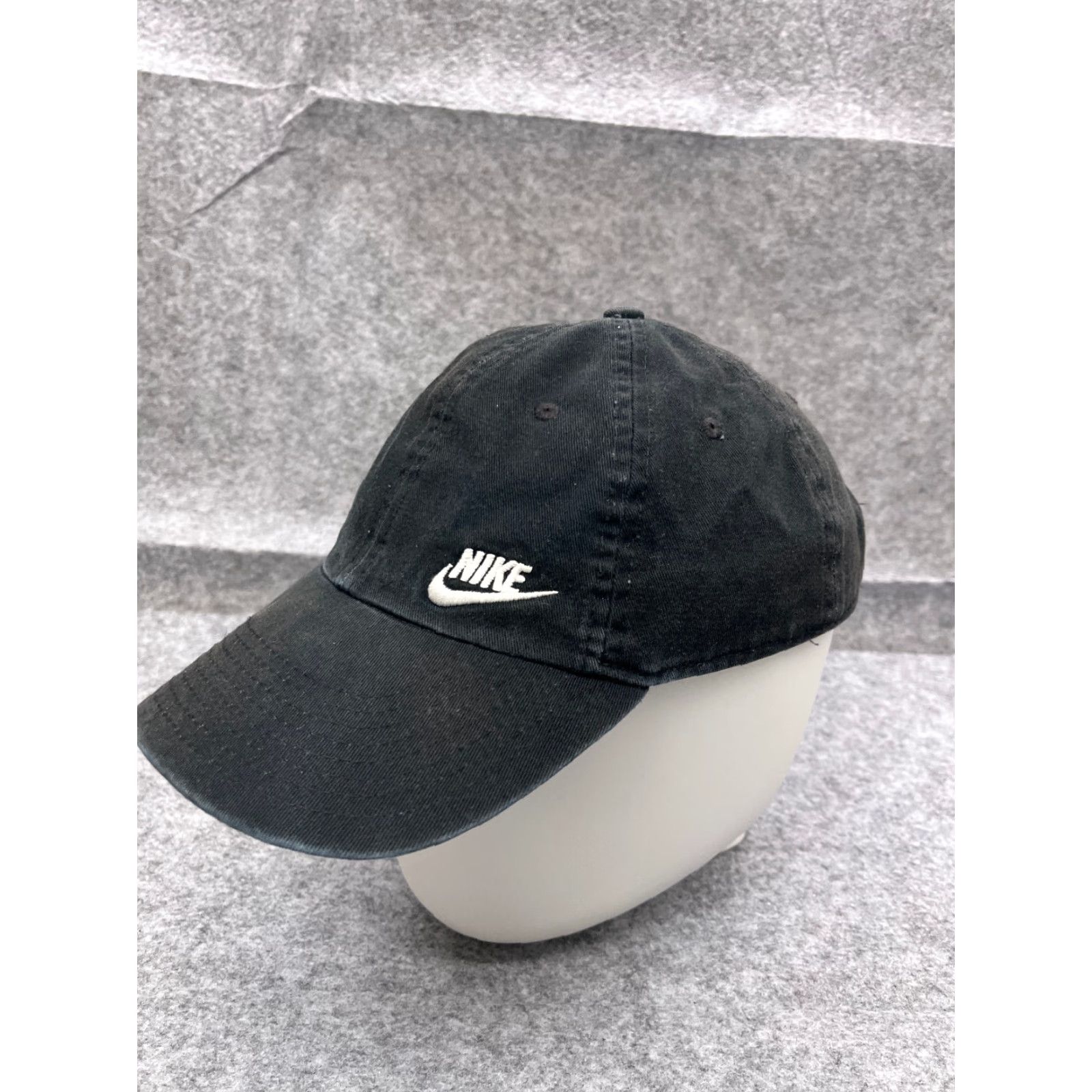 Nike Nike Hat Cap Strap Back Adult One Size Black Heritage86 Cotton Poly Lined Golf Size ONE SIZE - 4 Thumbnail