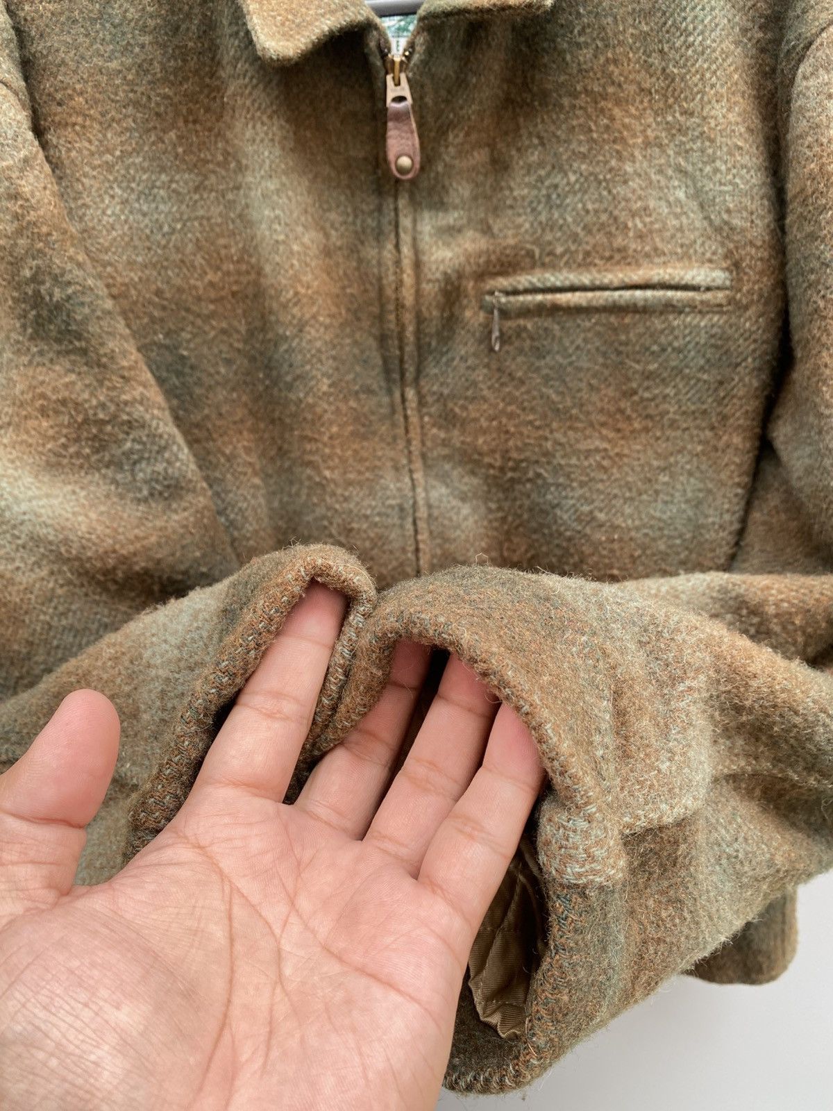 Golden Bear 1980s Melton Wool Tartan Jacket Size US L / EU 52-54 / 3 - 9 Thumbnail