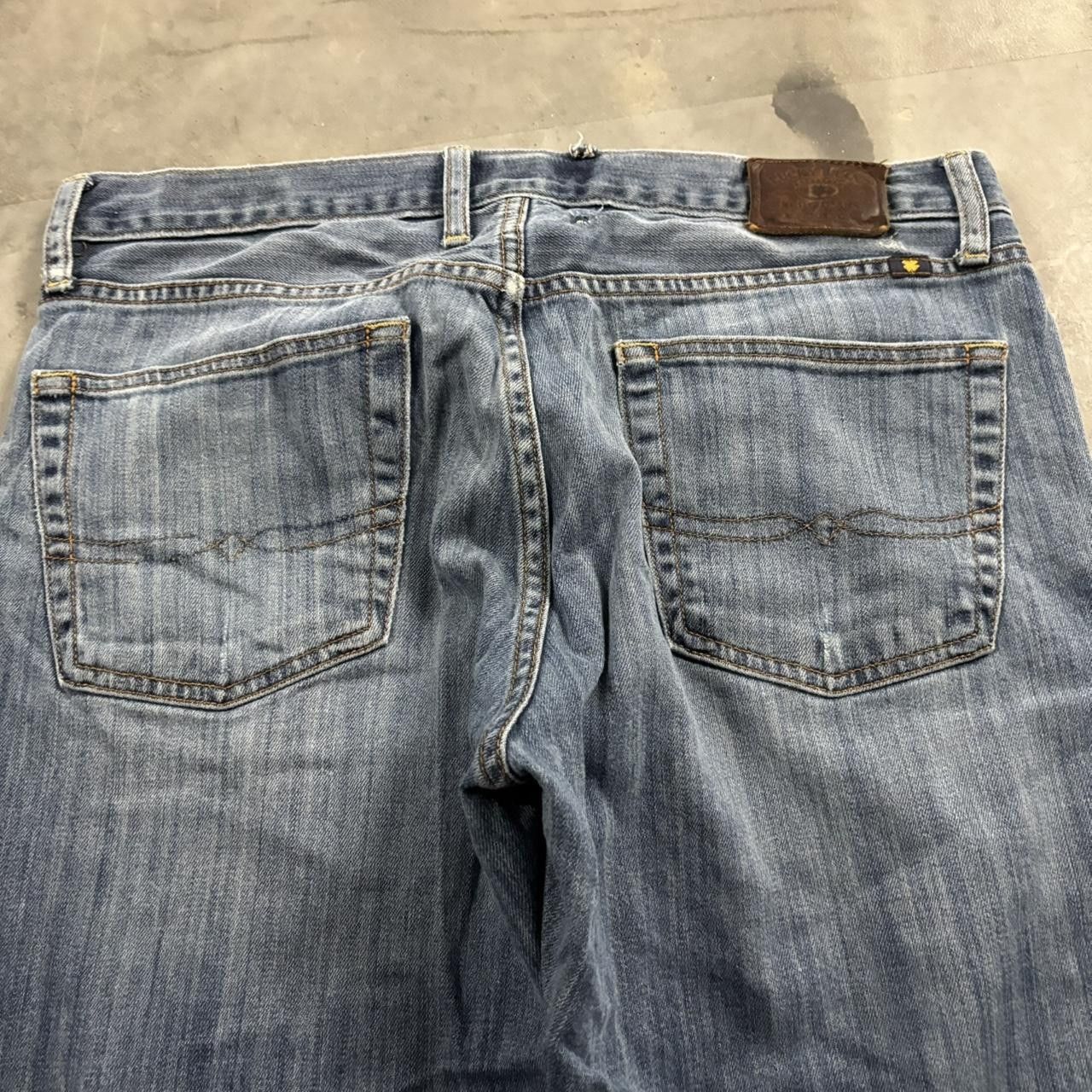 Vintage Crazy Vintage Y2K/2000s Grunge Faded Wash Distressed Denim Jeans! 34x30 Size US 34 / EU 50 - 7 Thumbnail