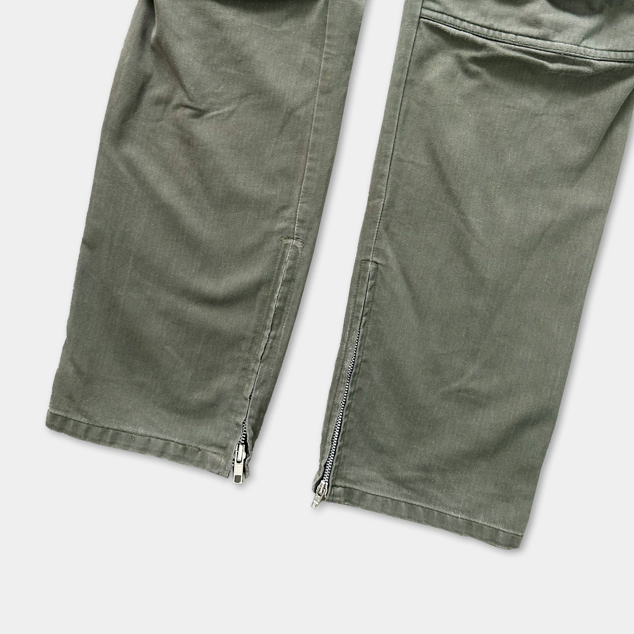 Kapital Helmut Lang Khaki Biker Pants Size US 28 / EU 44 - 4 Thumbnail