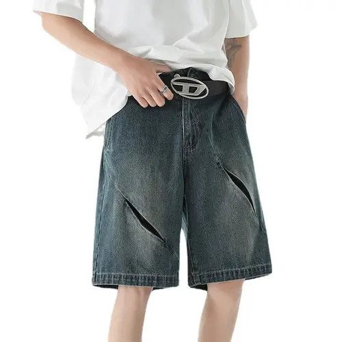 Other Dark blue denim zipper shorts Size US 32 / EU 48 - 4 Thumbnail