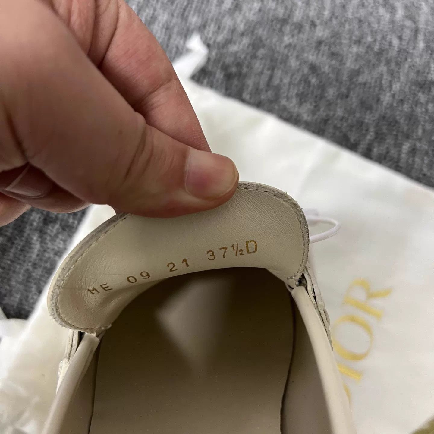 Dior DiorSloganLogoWhite&GoldCrystalSoleLoafer37.598New Size US 7 / IT 37 - 7 Thumbnail