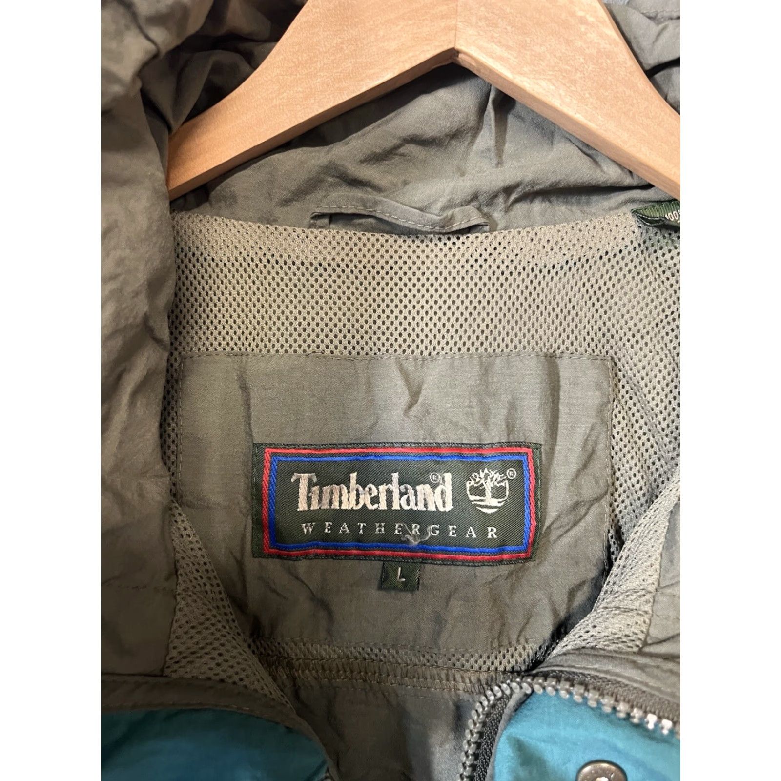 Timberland Y2K Timberland Weather Gear Mens Green Full Zip Rain Jacket L Size US L / EU 52-54 / 3 - 3 Thumbnail