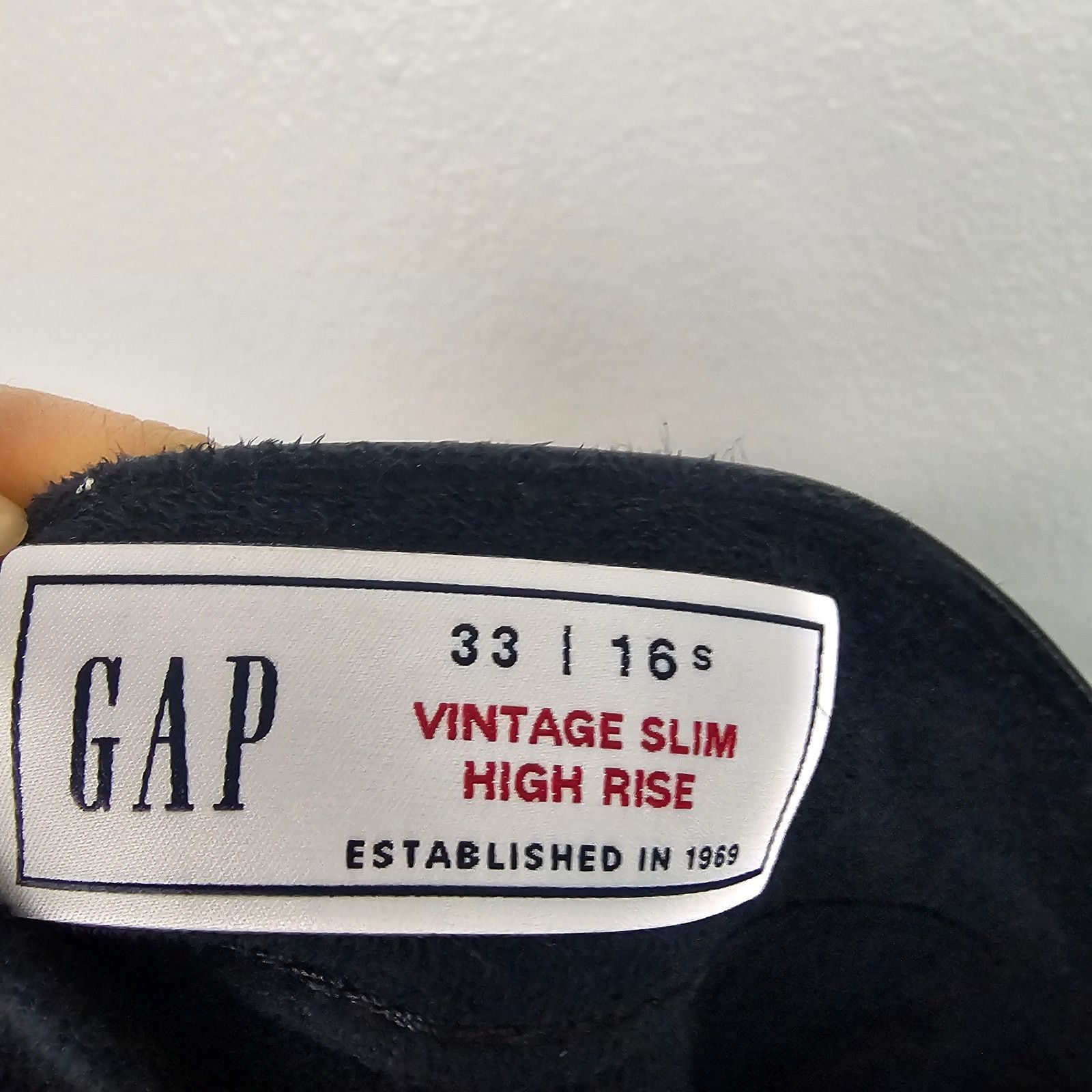 Gap GAP Womens Vintage Slim High Rise Faux Leather Retro Pants Size 36" / US 14 / IT 50 - 8 Thumbnail