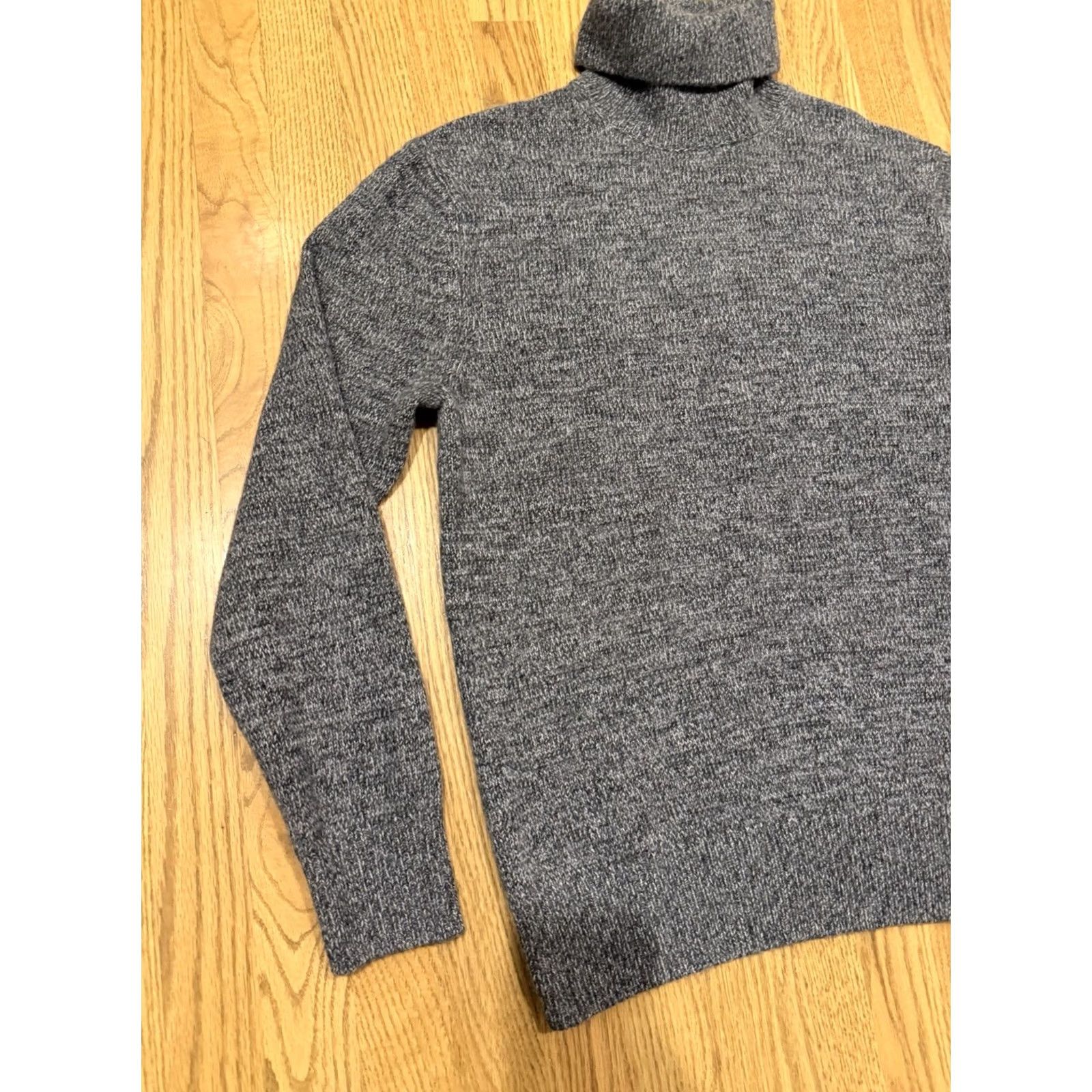 Vintage Naked Cashmere Turtleneck Sweater Men’s M Pullover Gray Melange N20945 Size US M / EU 48-50 / 2 - 3 Thumbnail