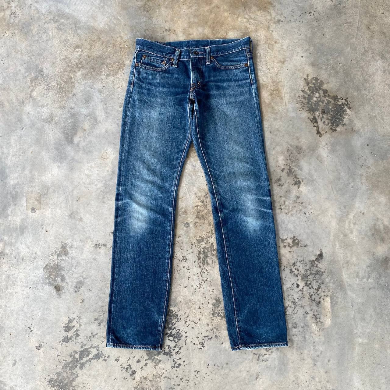 Kapital VINTAGE KAPITAL BY KIRO HIRATA FADED BLUE LOWRISE SLIMFIT Size US 27 - 1 Thumbnail