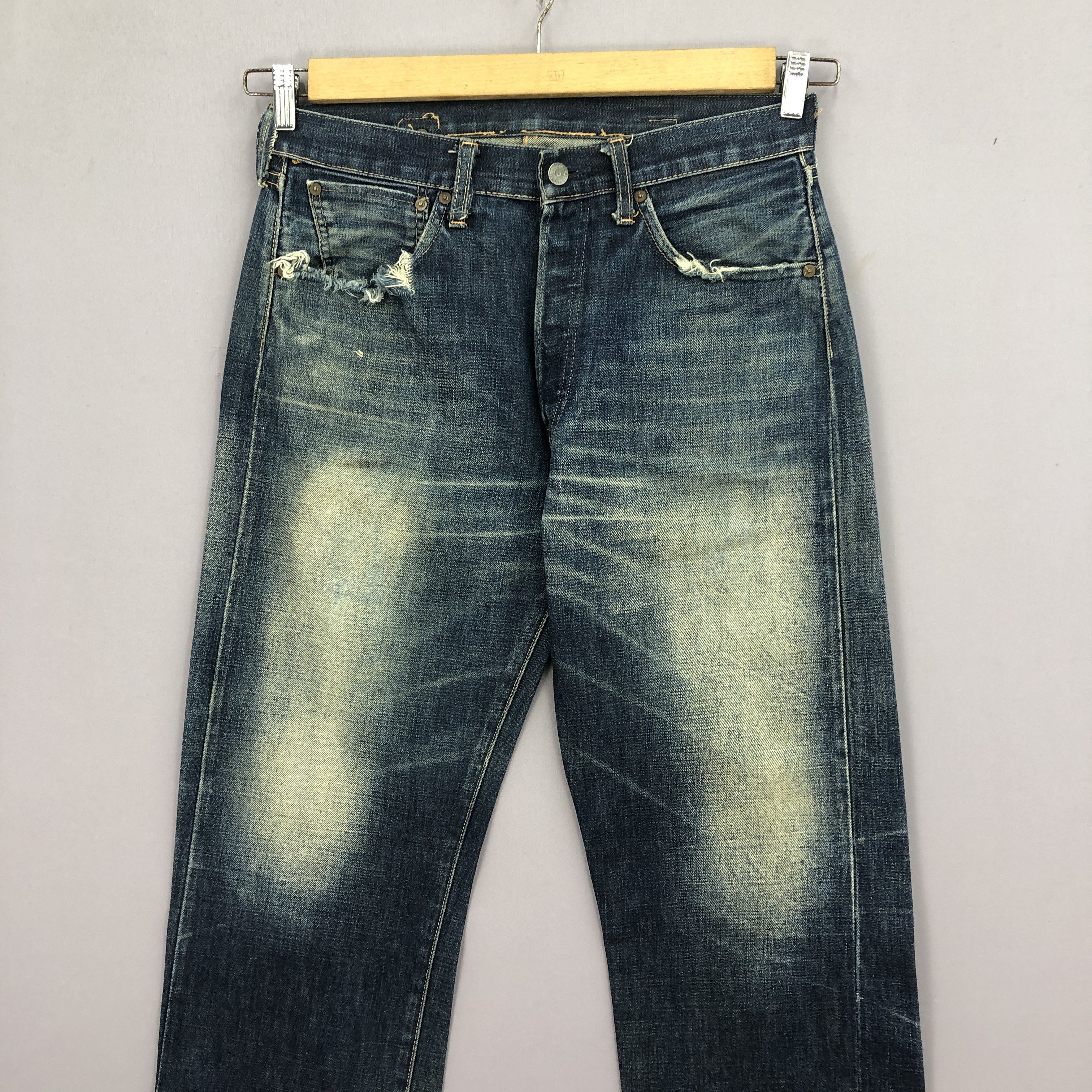 Levi's Vintage Levis 501 Selvedge Jeans Levi's Buckle Back Denim Size US 30 / EU 46 - 3 Thumbnail