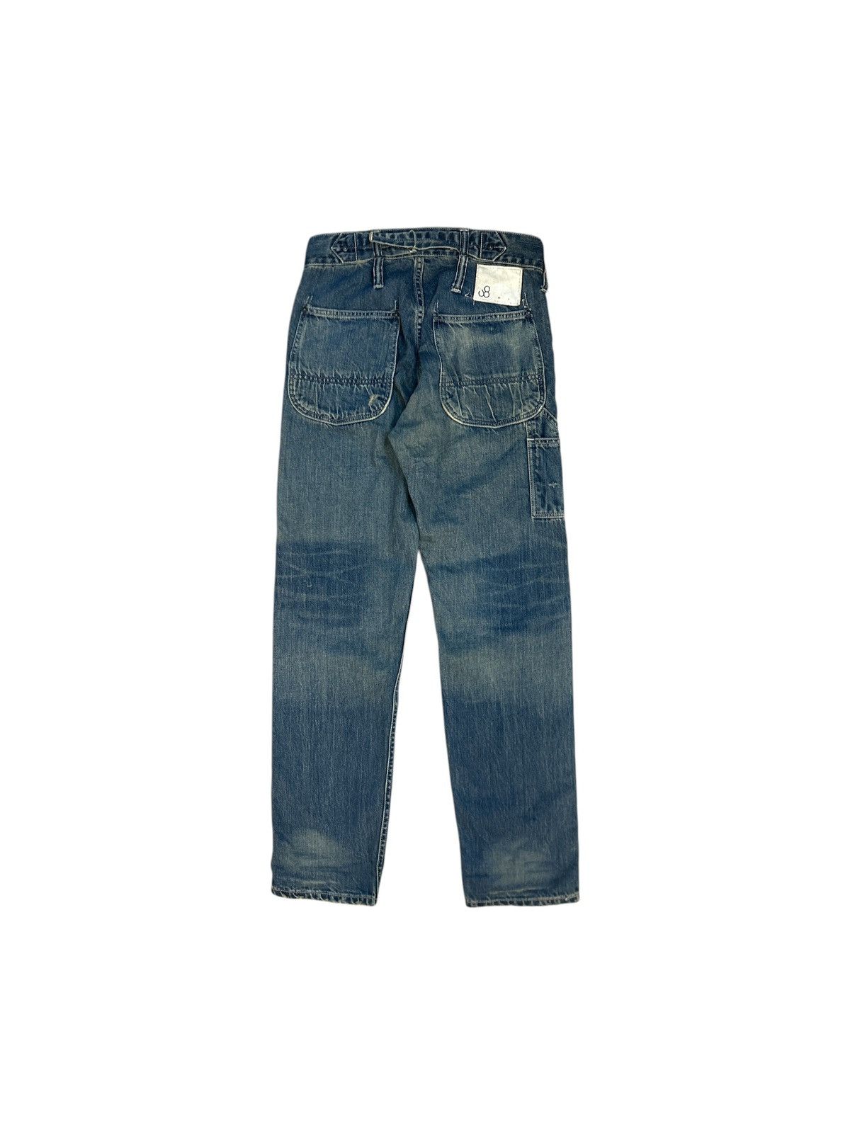 Johnbull 🔥Johnbull Japan Distressed Selvedge Carpenter Denim Jeans Size US 29 - 1 Thumbnail