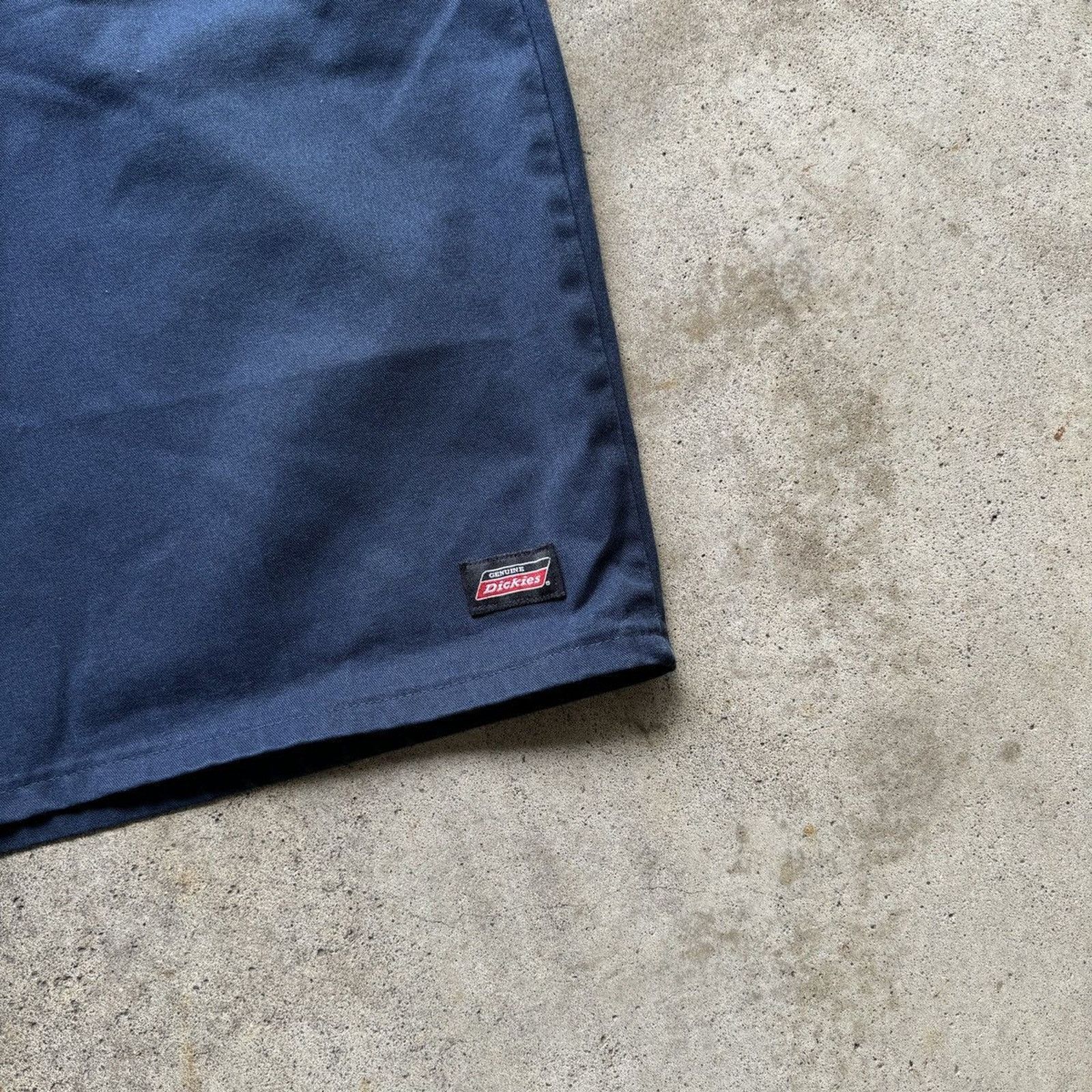 Dickies Dickies Thrashed Faded Navy Blue Work Shorts ERD Grunge Size US 39 - 5 Thumbnail