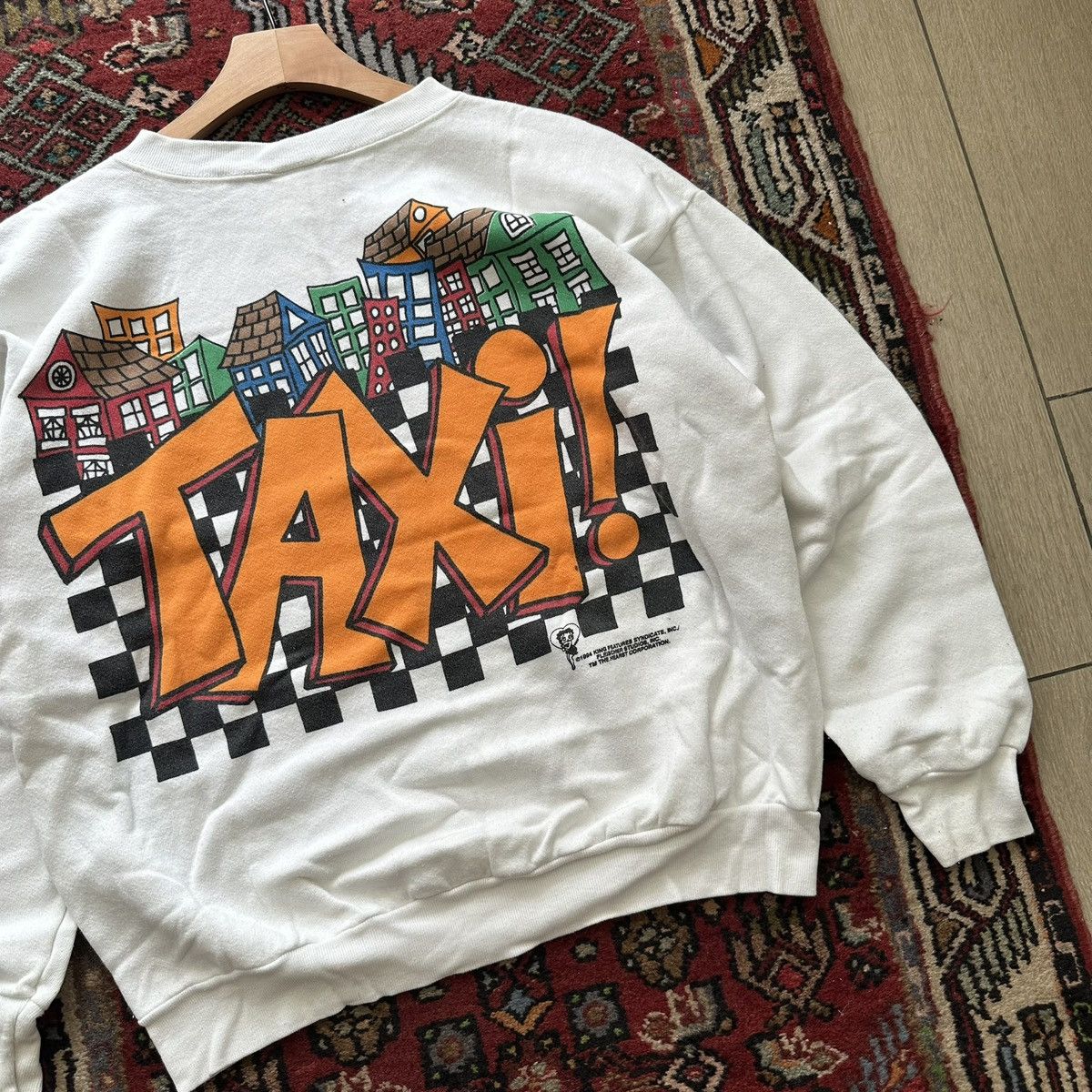 Vintage 1994 Betty Boop “Hey Girlfriend/Taxi!” AOP Crewneck Vintage Size US XL / EU 56 / 4 - 10 Thumbnail