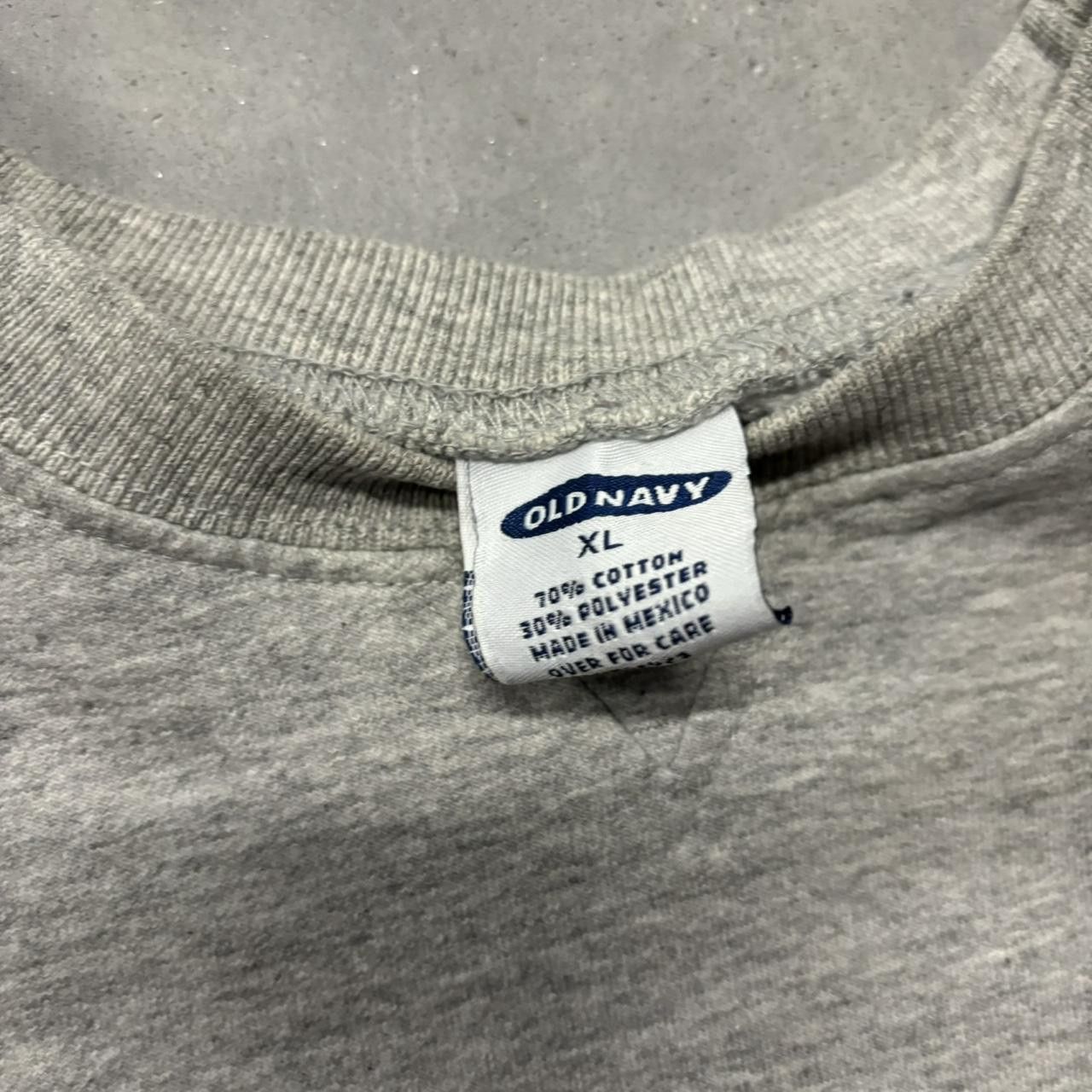 Old Navy × Vintage Crazy Vintage Y2K/2000s Grey Old Navy Spellout Essential Crewenck! Size US XL / EU 56 / 4 - 6 Thumbnail