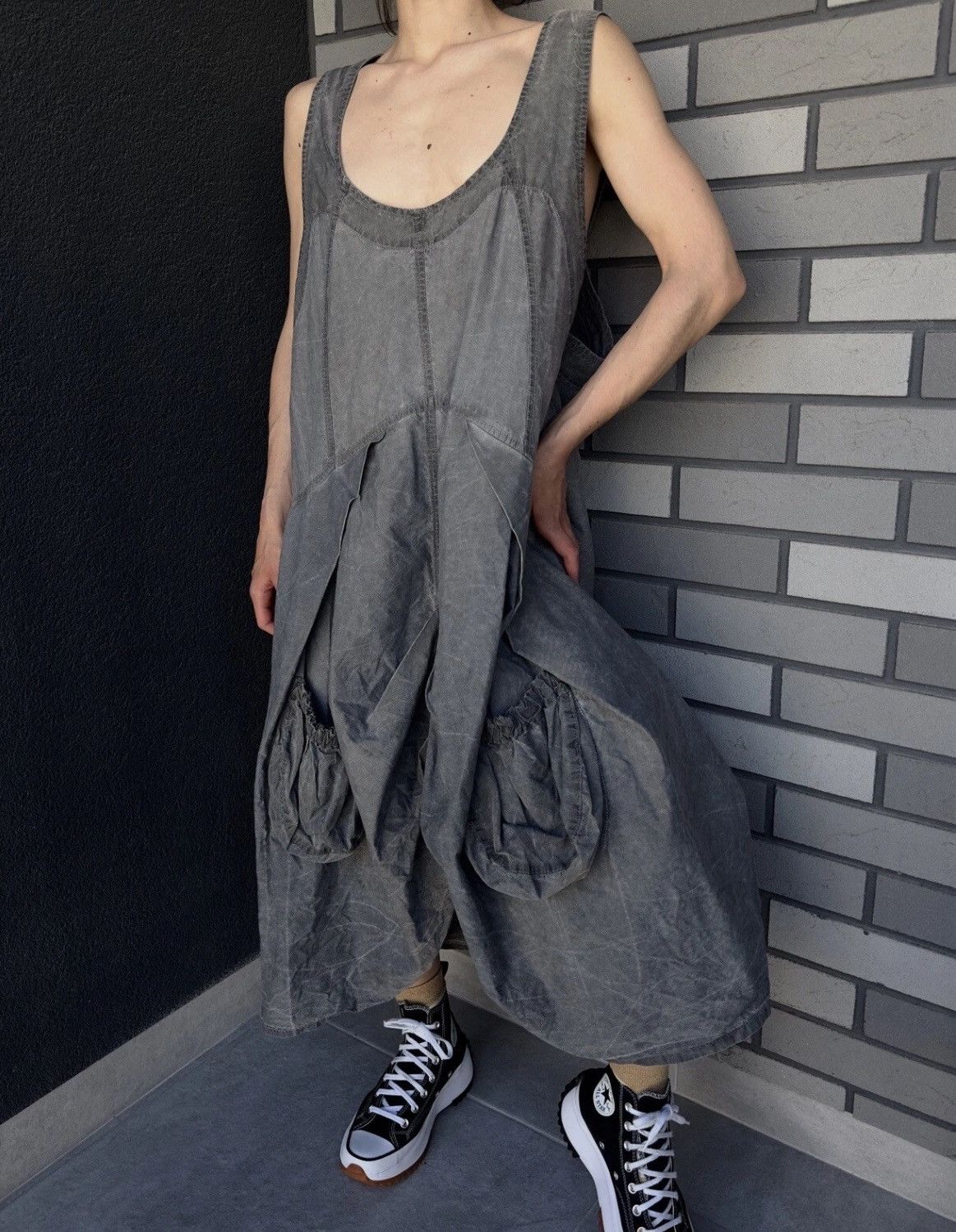 Designer × Vintage Kekoo Cotton Parachute Dress Pocket Plus Size Avant Garde Size XXL / US 16-18 / IT 52-54 - 1 Thumbnail