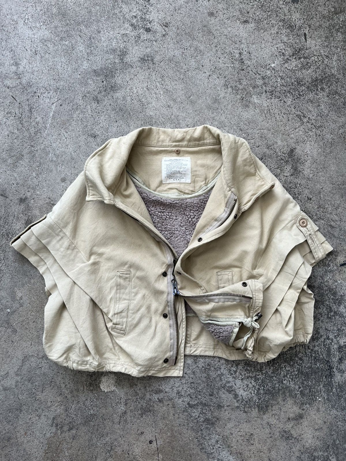 Japanese Brand 💥RARE Y2K GOA CROPPED VEST JACKET // Size US L / EU 52-54 / 3 - 1 Thumbnail