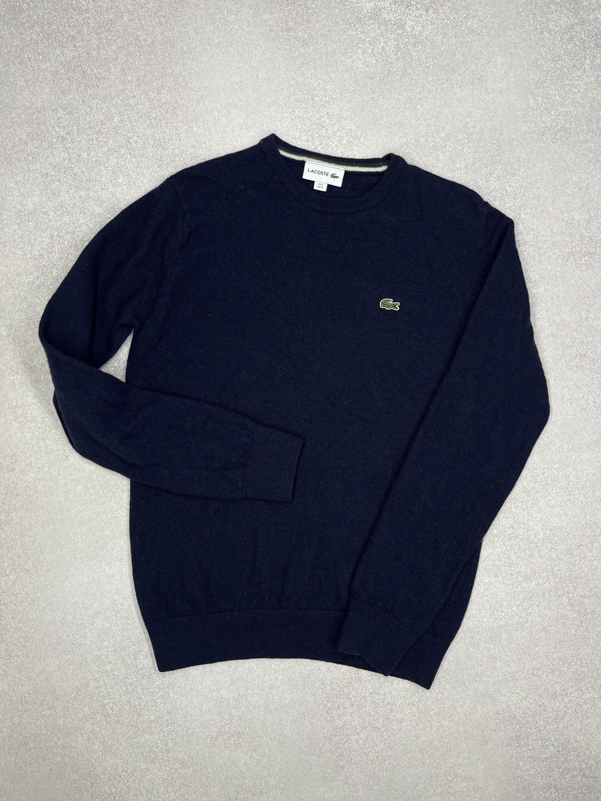 Lacoste Mens Lacoste Wool Sweater Navy Size S Size US S / EU 44-46 / 1 - 2 Thumbnail