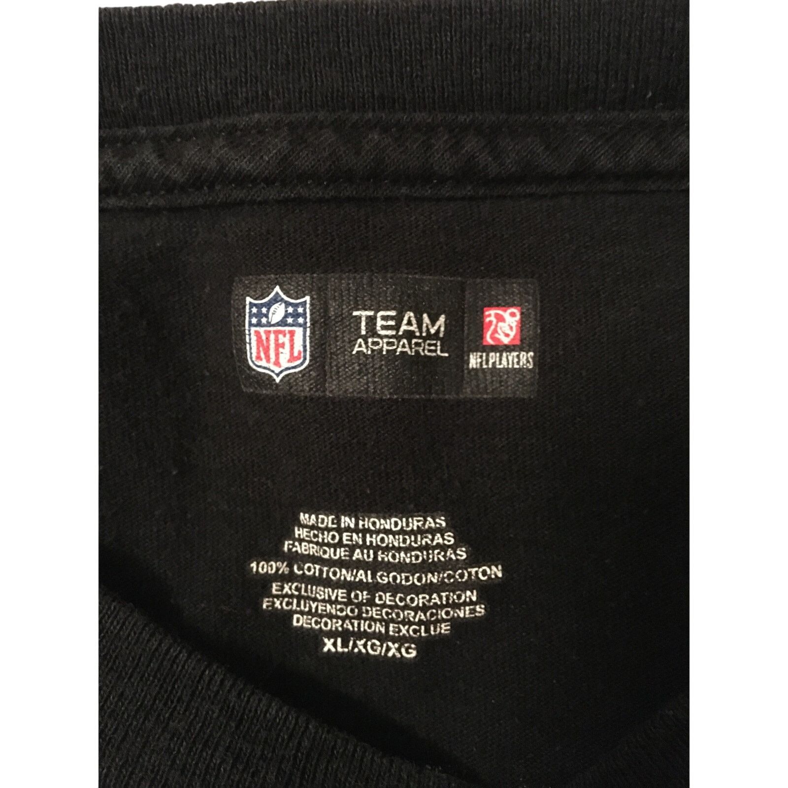 NFL Steelers NFL Team Apparel Roethlisberger 7 XL Black T Shirt Size US XL / EU 56 / 4 - 4 Thumbnail