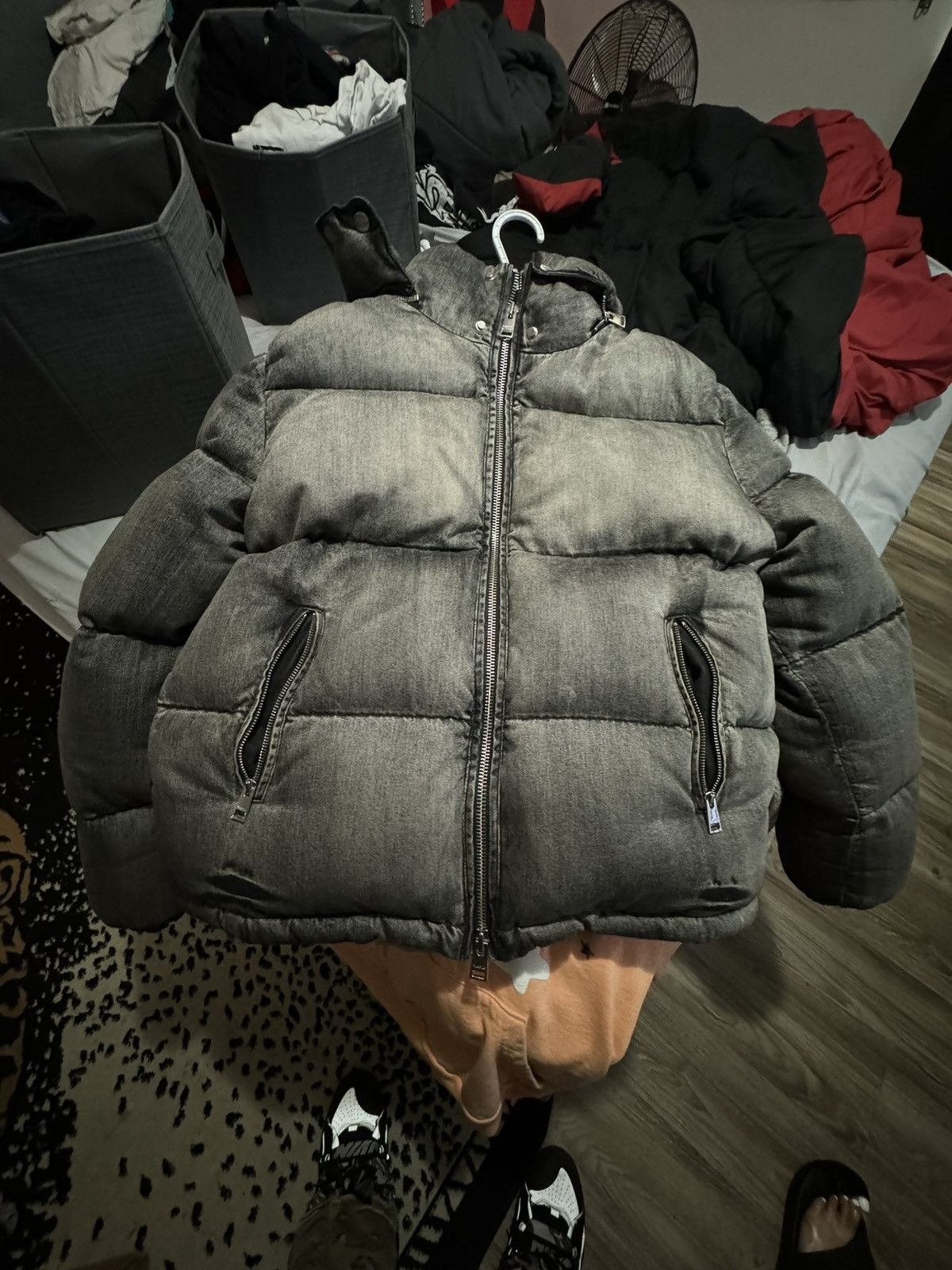 Purple Brand Purple Brand Demin Puffer Coat Size US M / EU 48-50 / 2 - 2 Thumbnail