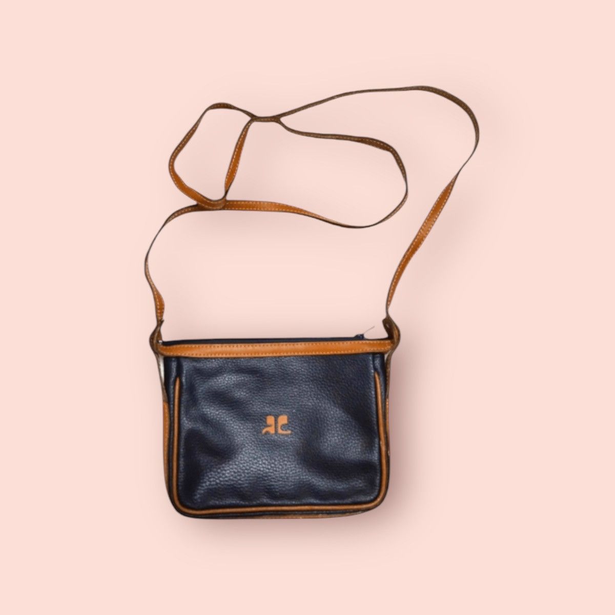 Andre Courreges COURREGES VINTAGE LEATHER MINI CROSSBODY SLING Size ONE SIZE - 1 Thumbnail