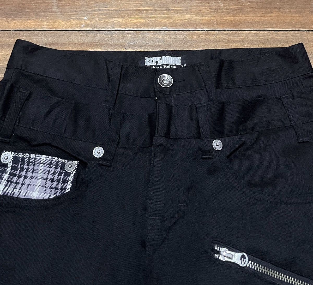 If Six Was Nine × Japanese Brand × Le Grande Bleu (L.G.B.) Rare Design Vintage Brand Explosion Double Waist Pants 1990s Size US 29 - 3 Thumbnail