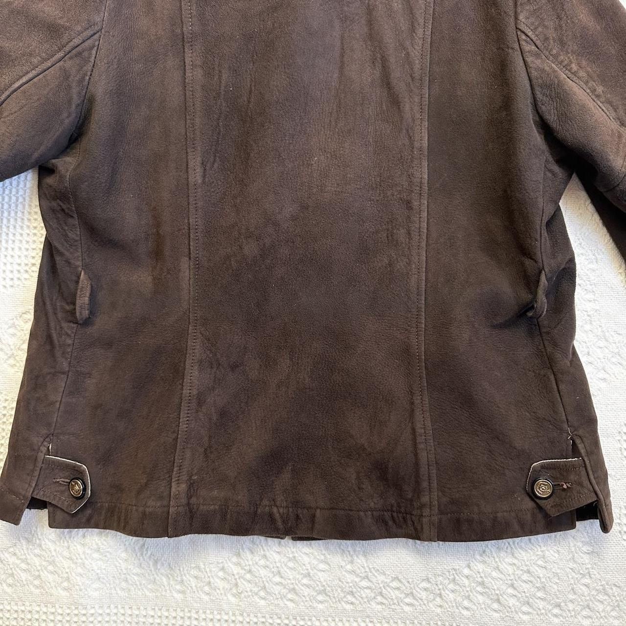Other Vintage Leather Suede Jacket Coat Womens Large Brown Western Size L / US 10 / IT 46 - 6 Thumbnail