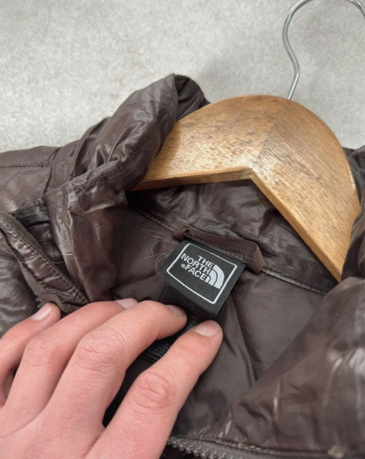 The North Face The North Face 600 Brown Micro Puffer Down Jacket Woman Size L / US 10 / IT 46 - 8 Thumbnail