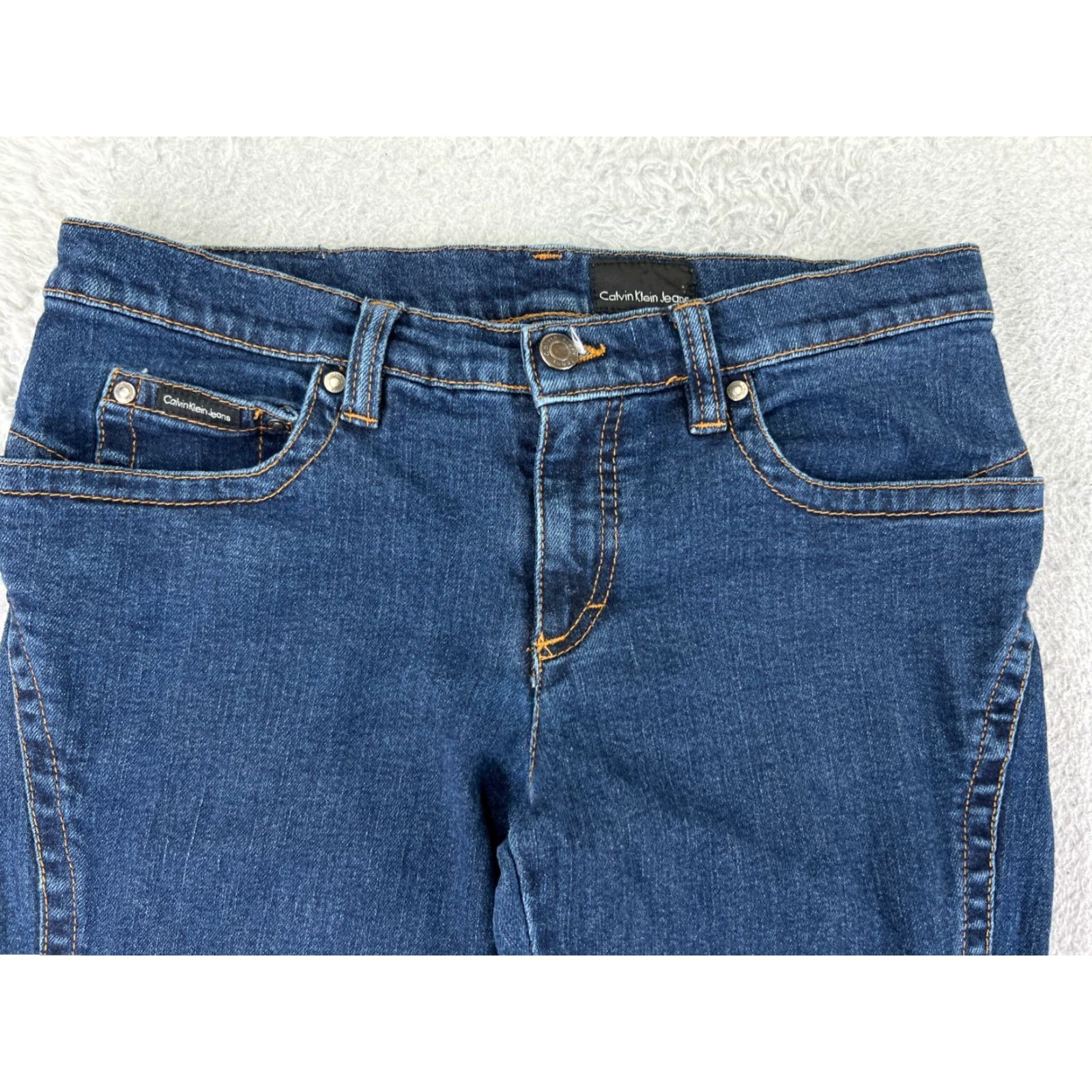 Calvin Klein Calvin Klein Jeans Womens Bootcut Blue Denim 30 28x27 Regular Stretch Comfortable Size 30" / US 8 / IT 44 - 4 Thumbnail