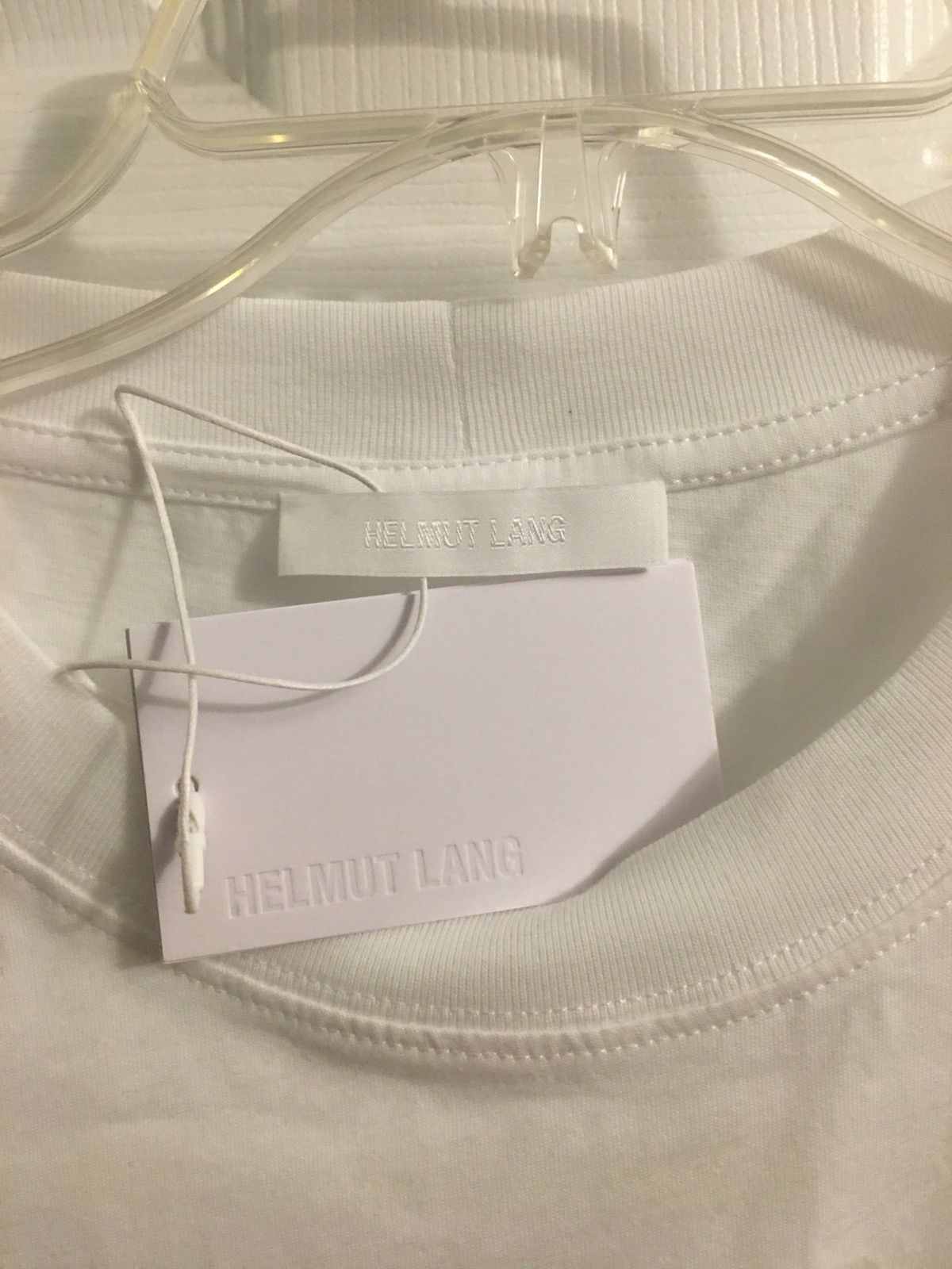 Helmut Lang Helmut Lang White Postcard Tee Large Size US L / EU 52-54 / 3 - 5 Thumbnail