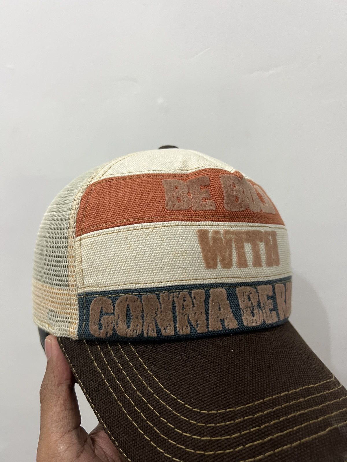 If Six Was Nine Be Bold with Gonna Be Rainy Trucker Hat Size ONE SIZE - 6 Thumbnail